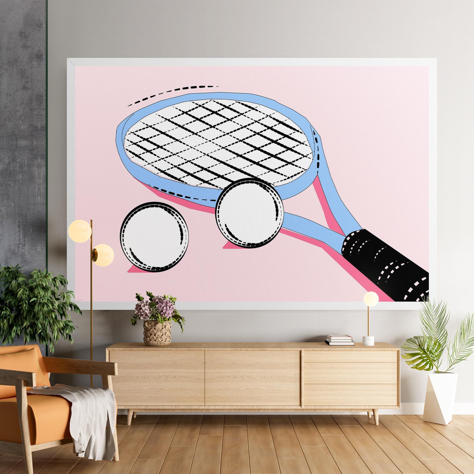 Vászonkép Pink Tennis mockup 9