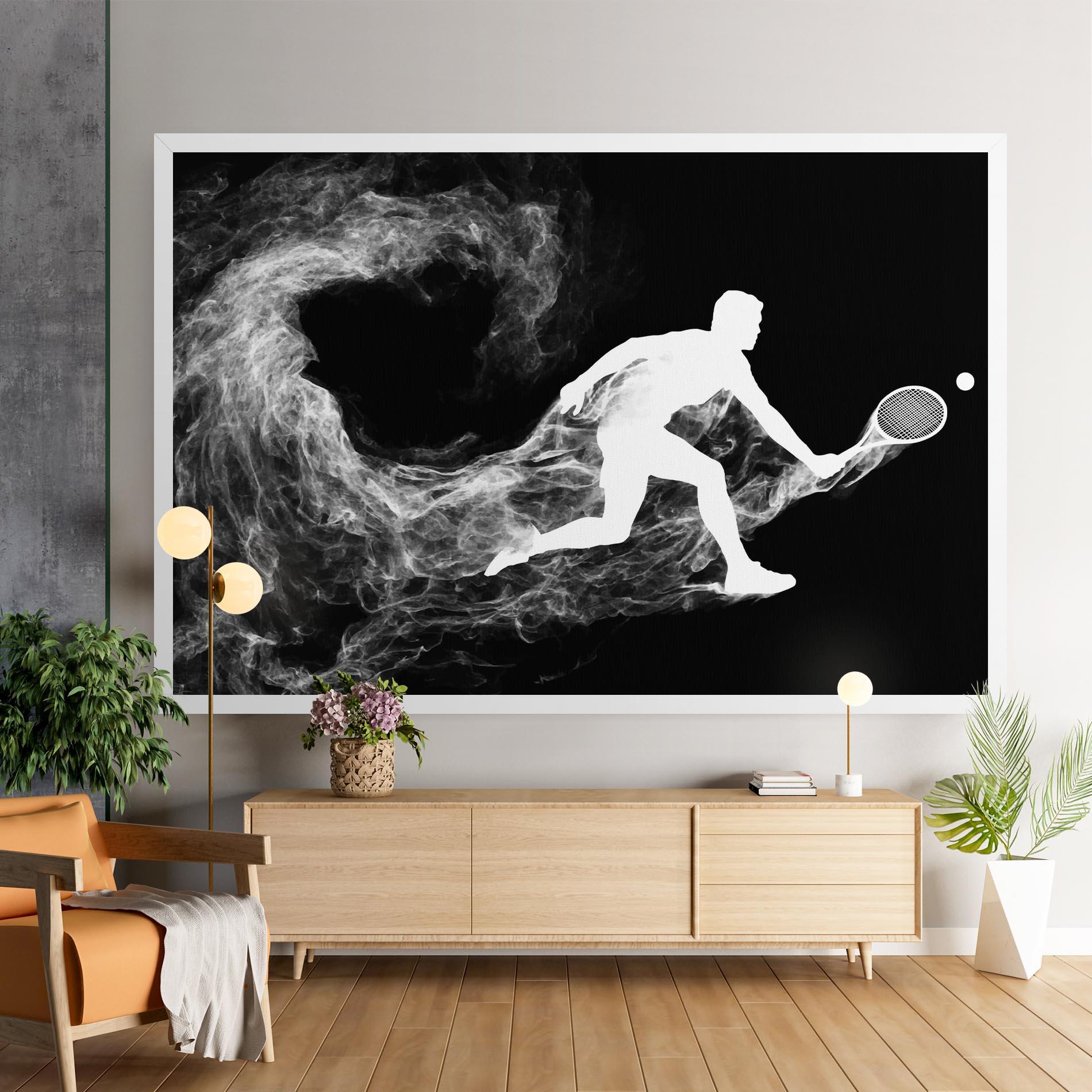 Vászonkép Tennis White Smoke mockup 9