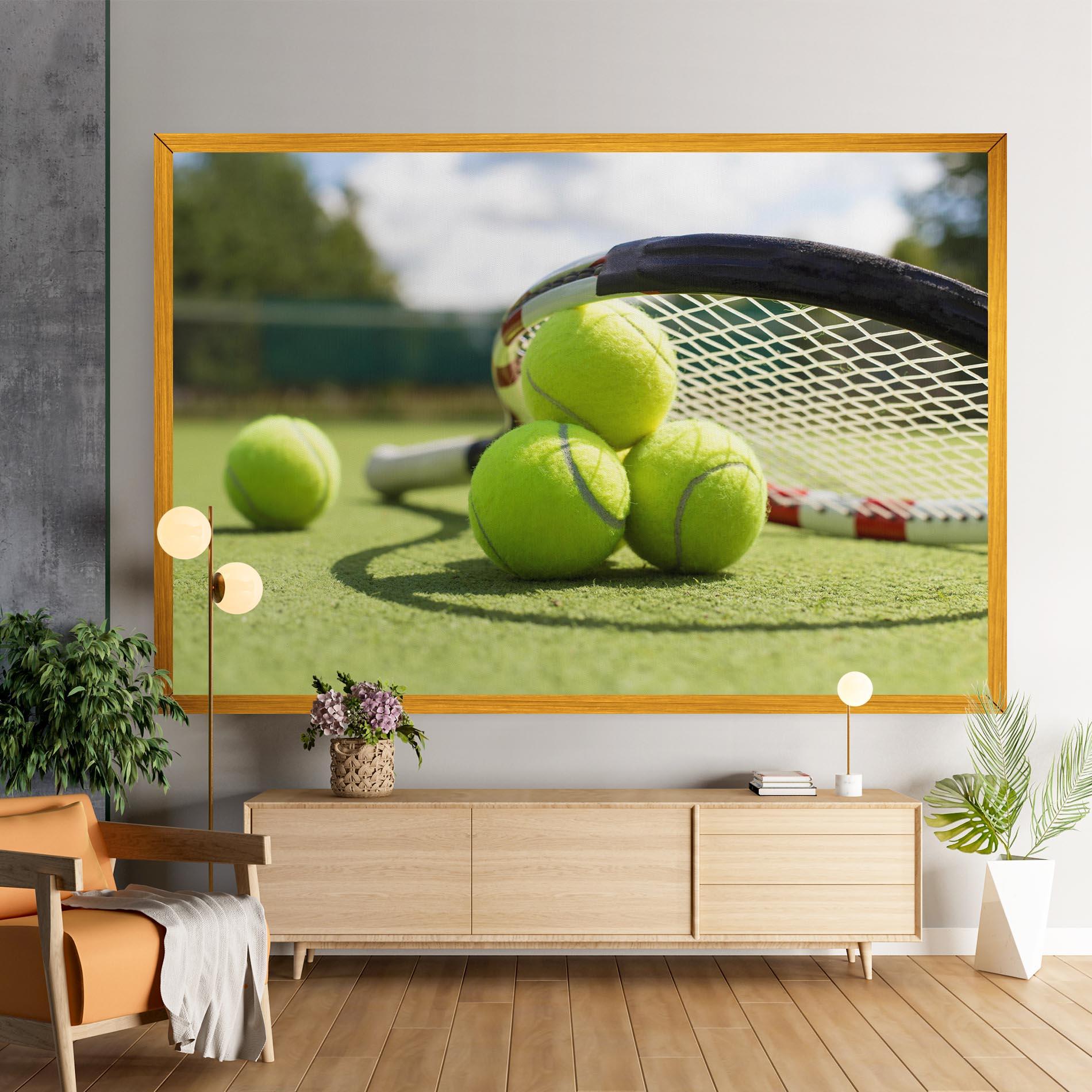 Vászonkép Grass Tennis Balls mockup 9