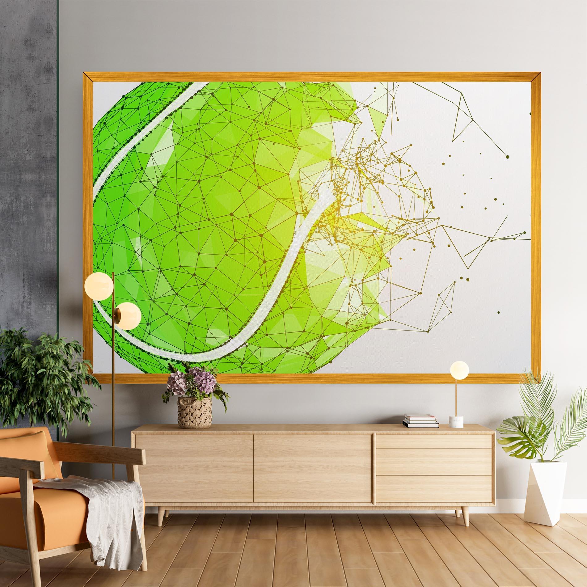 Vászonkép Green Line Tennis mockup 9