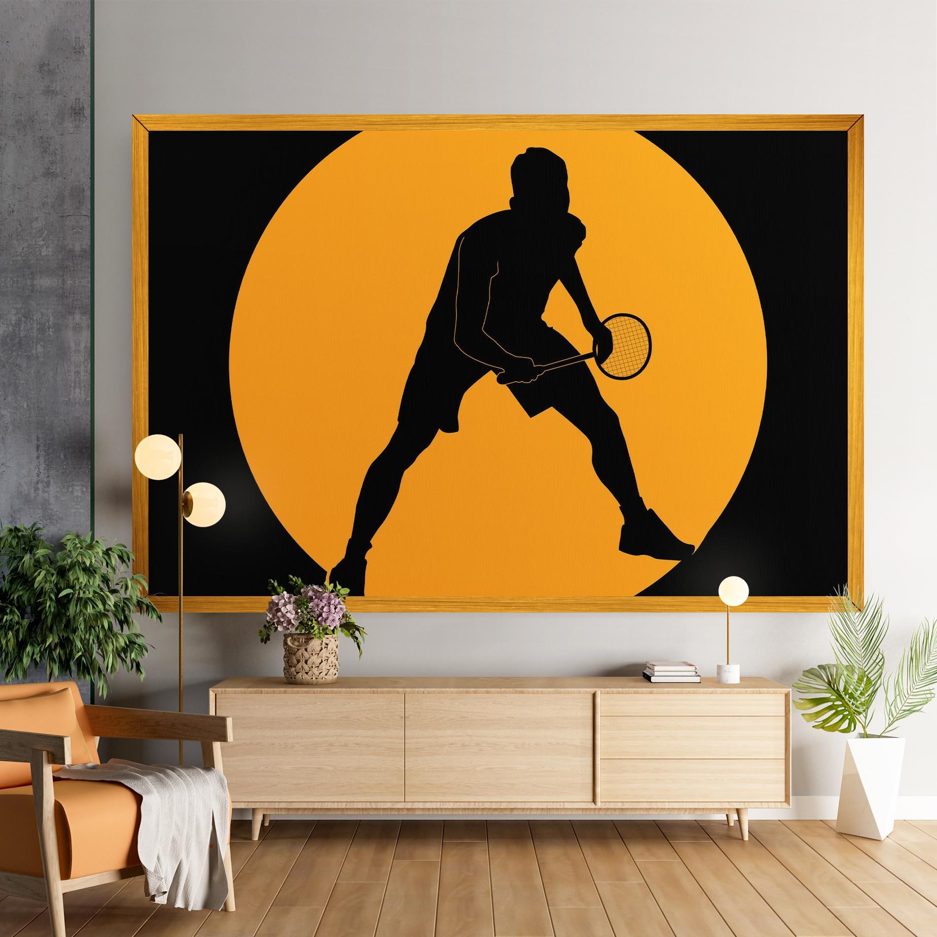 Vászonkép Orange Tennis mockup 9