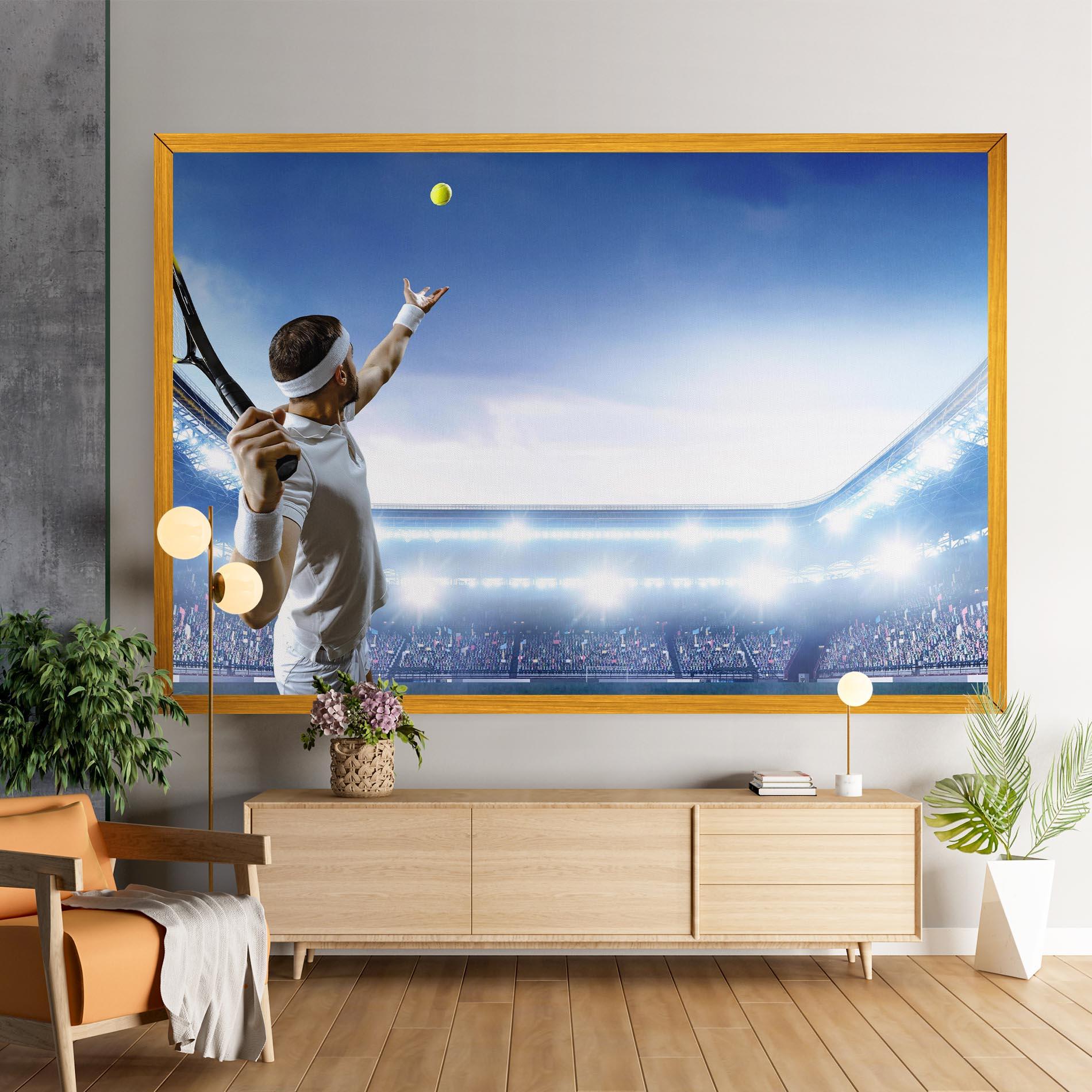 Vászonkép Stadium Tennis Player mockup 9