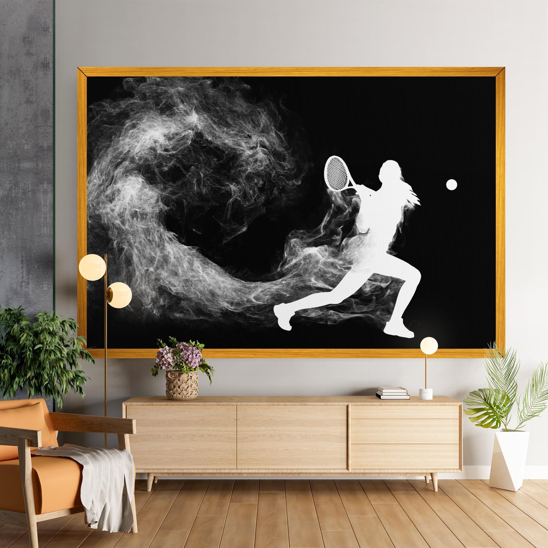 Vászonkép Tennis Spoke White mockup 9