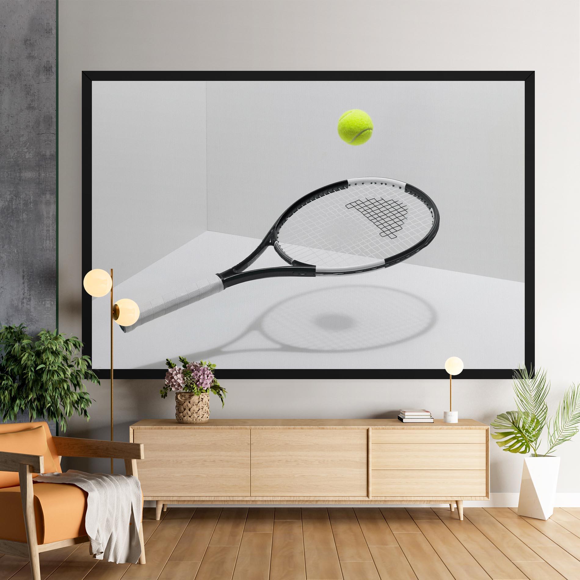 Vászonkép Floating Tennis Racket mockup 9