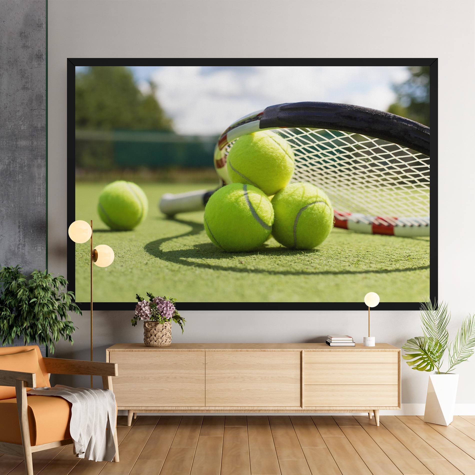 Vászonkép Grass Tennis Balls mockup 9