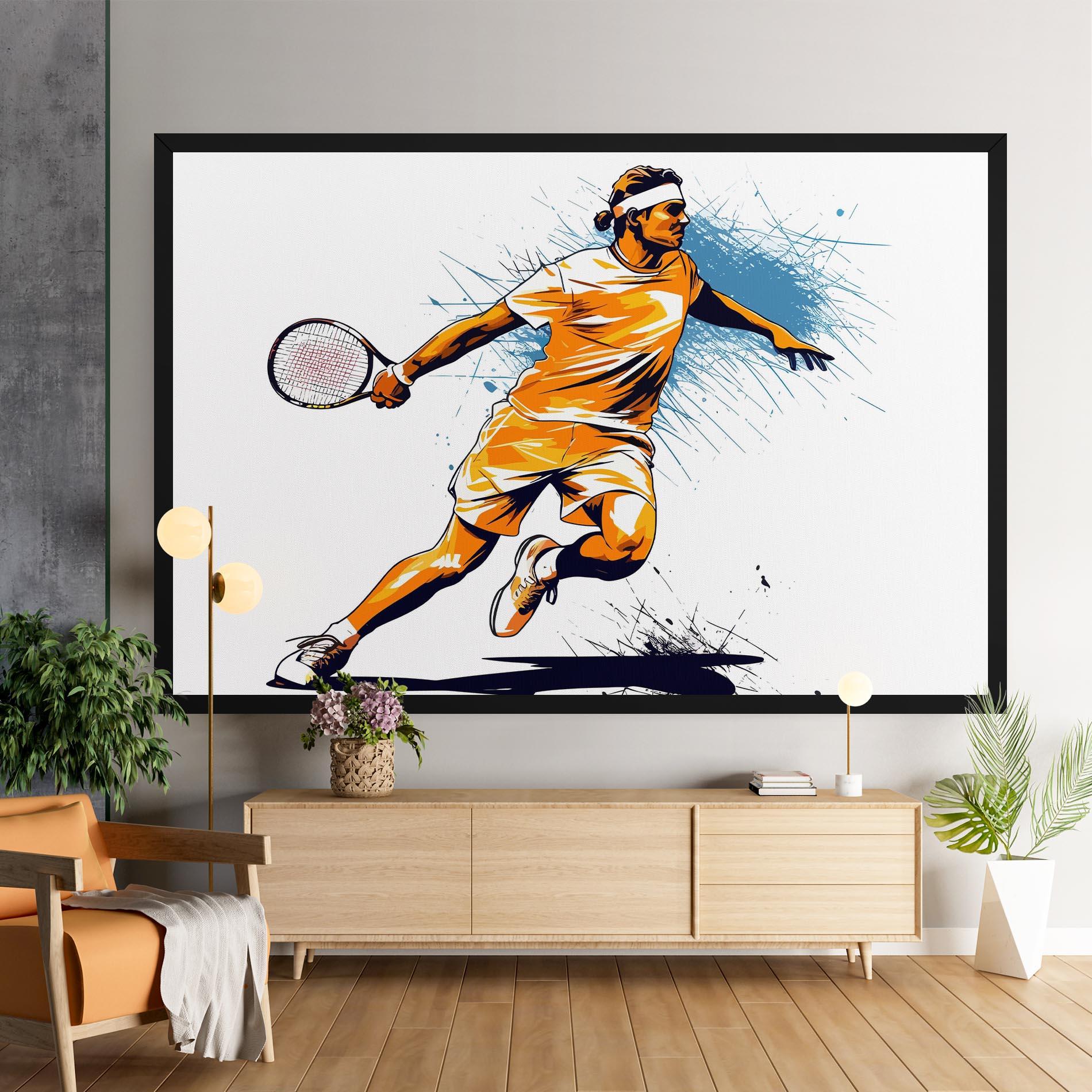 Vászonkép Orange Blue Tennis mockup 9