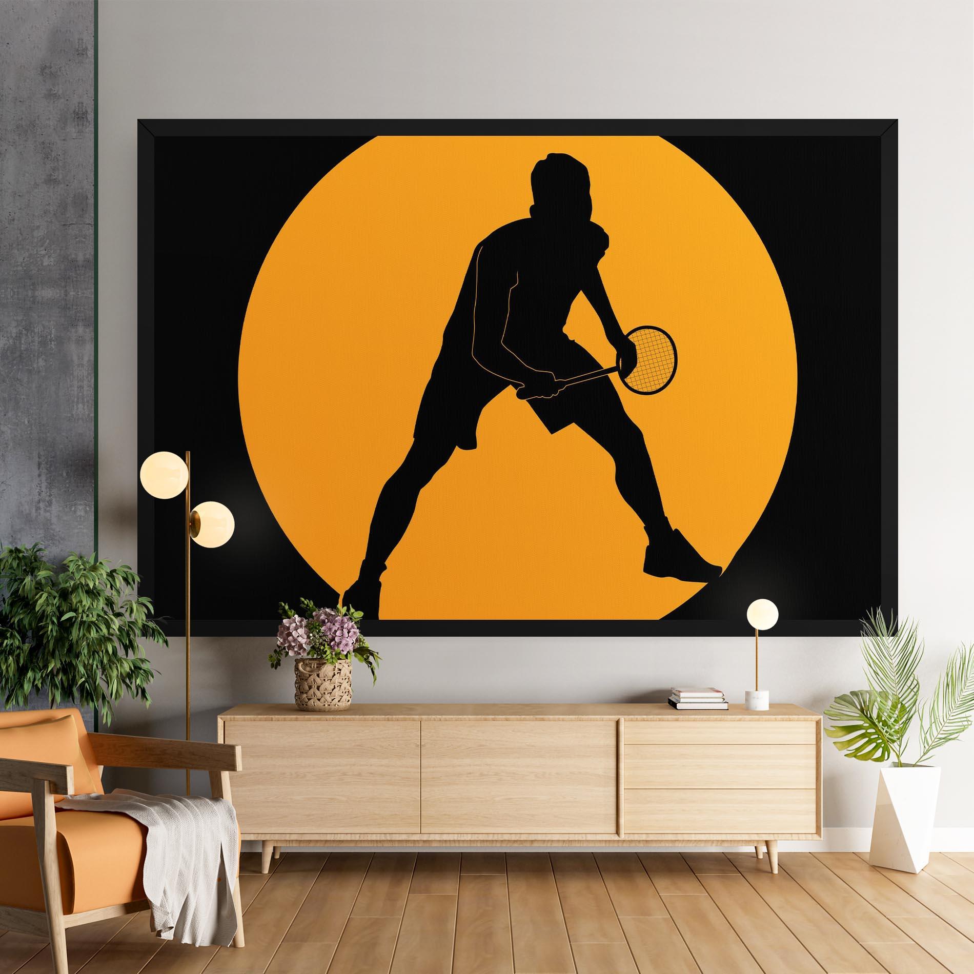 Vászonkép Orange Tennis mockup 9