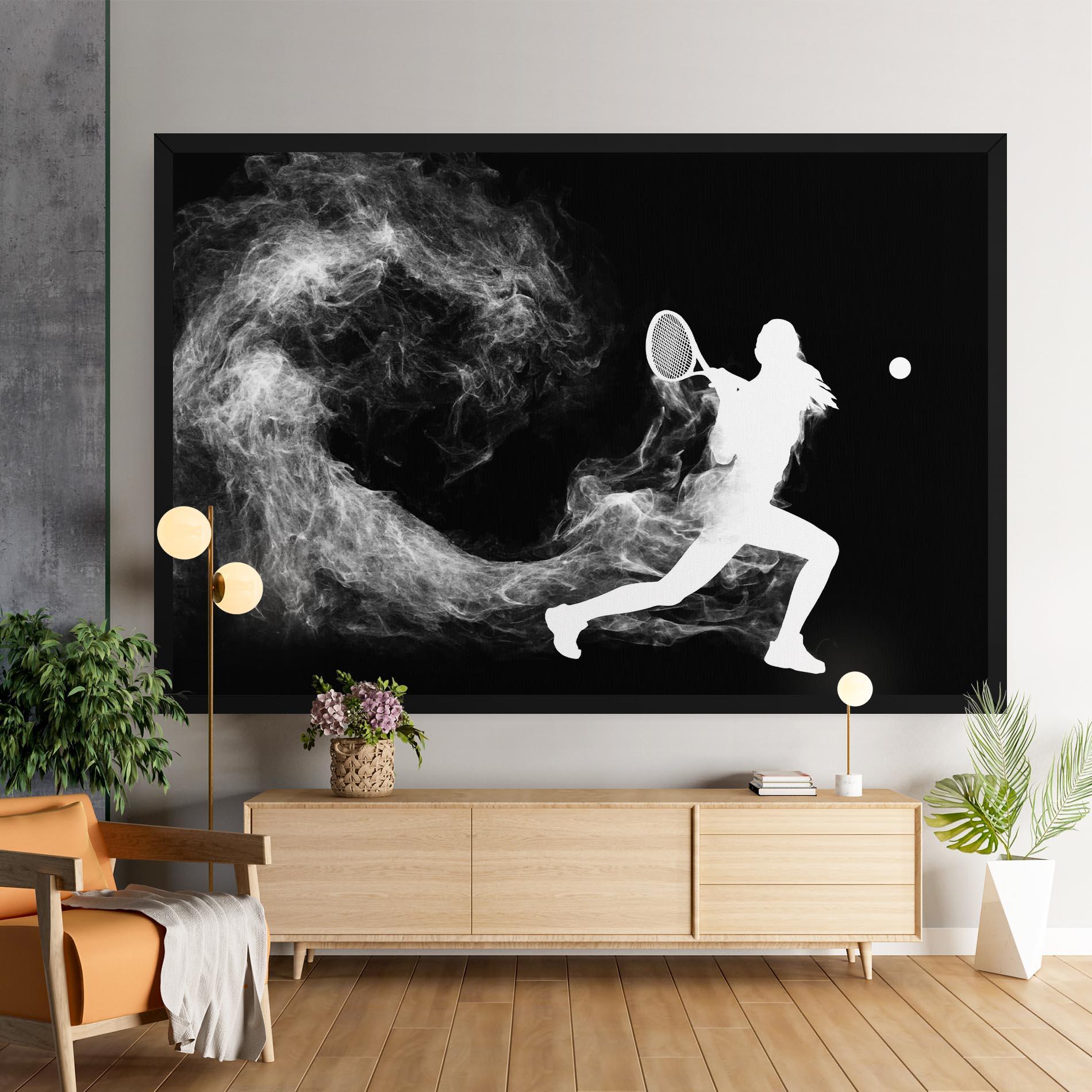 Vászonkép Tennis Spoke White mockup 9