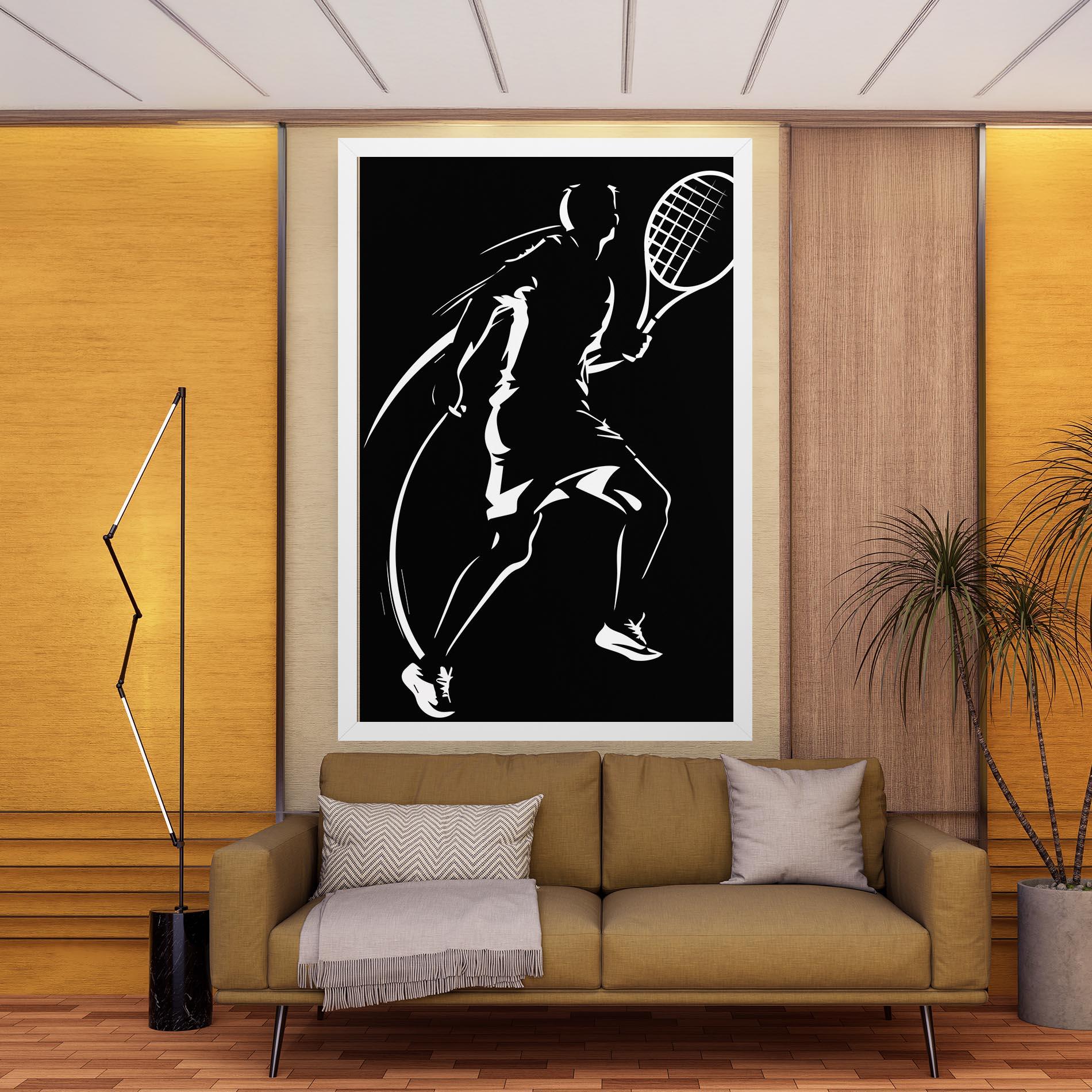 Vászonkép White Line Tennis mockup 9