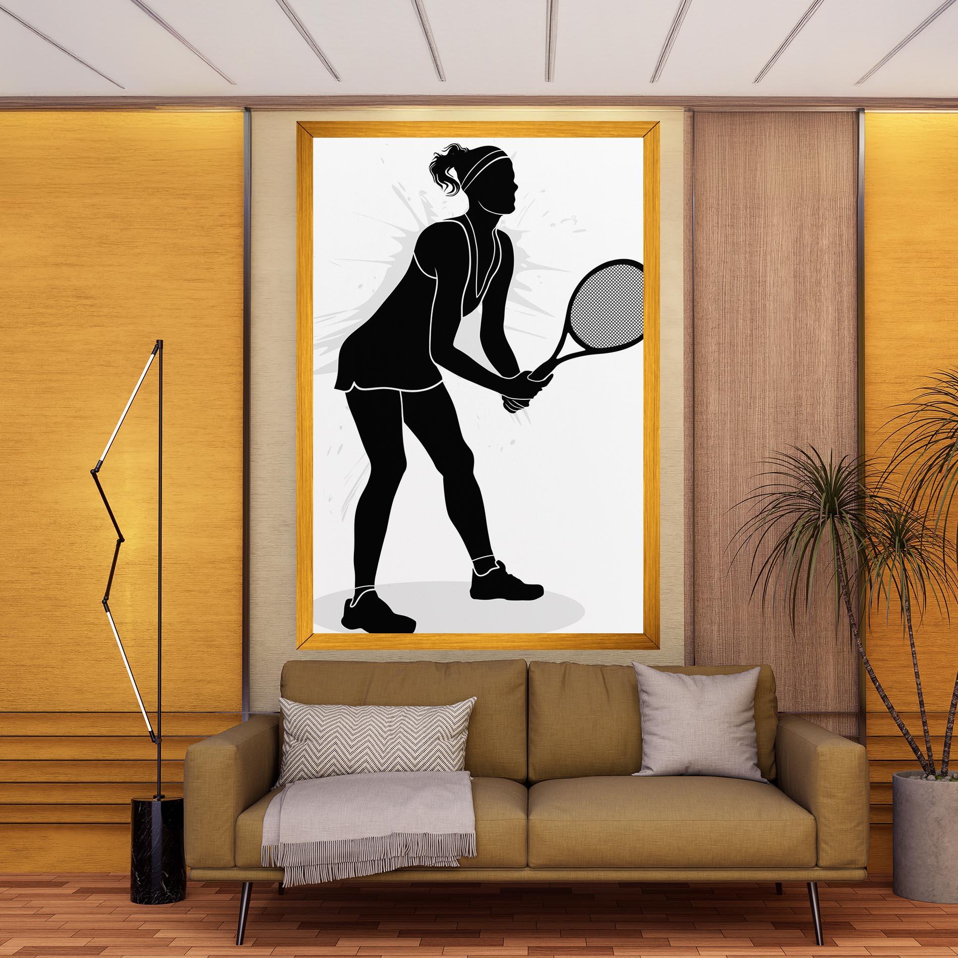 Vászonkép Female Tennis Player mockup 9