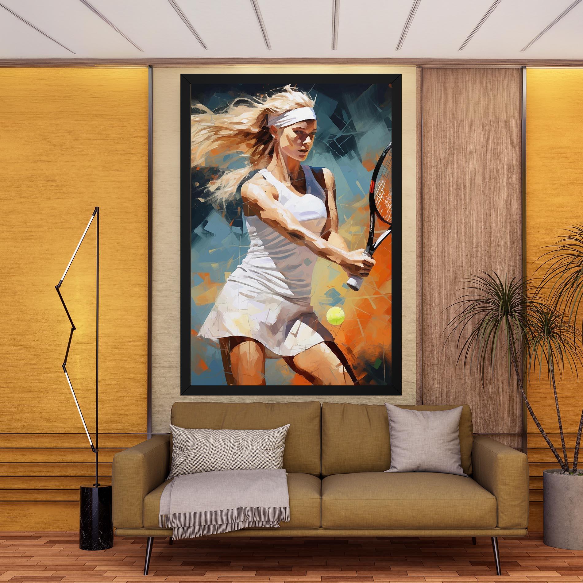 Vászonkép Blonde Tennis Girl mockup 9