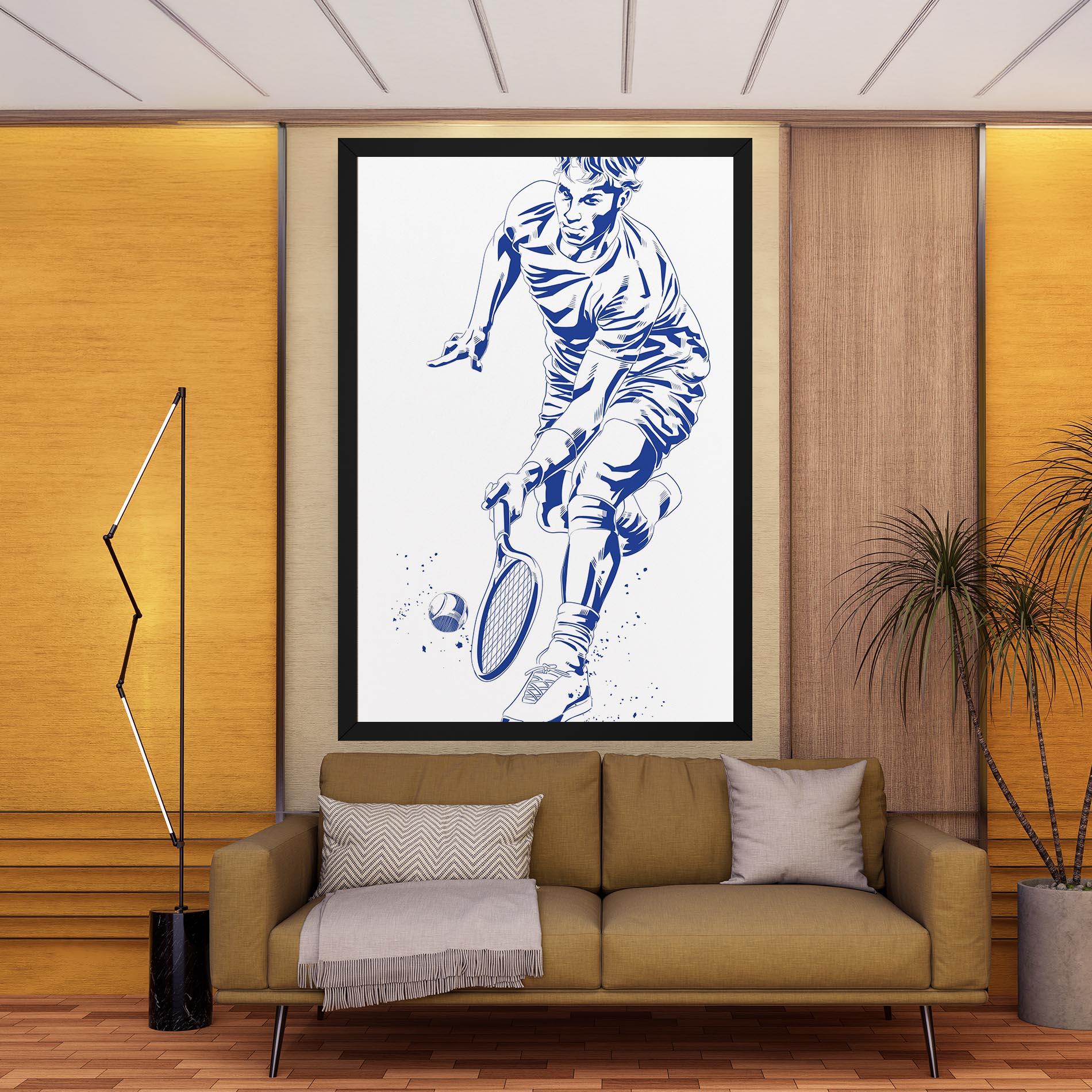 Vászonkép Blue Tennis mockup 9