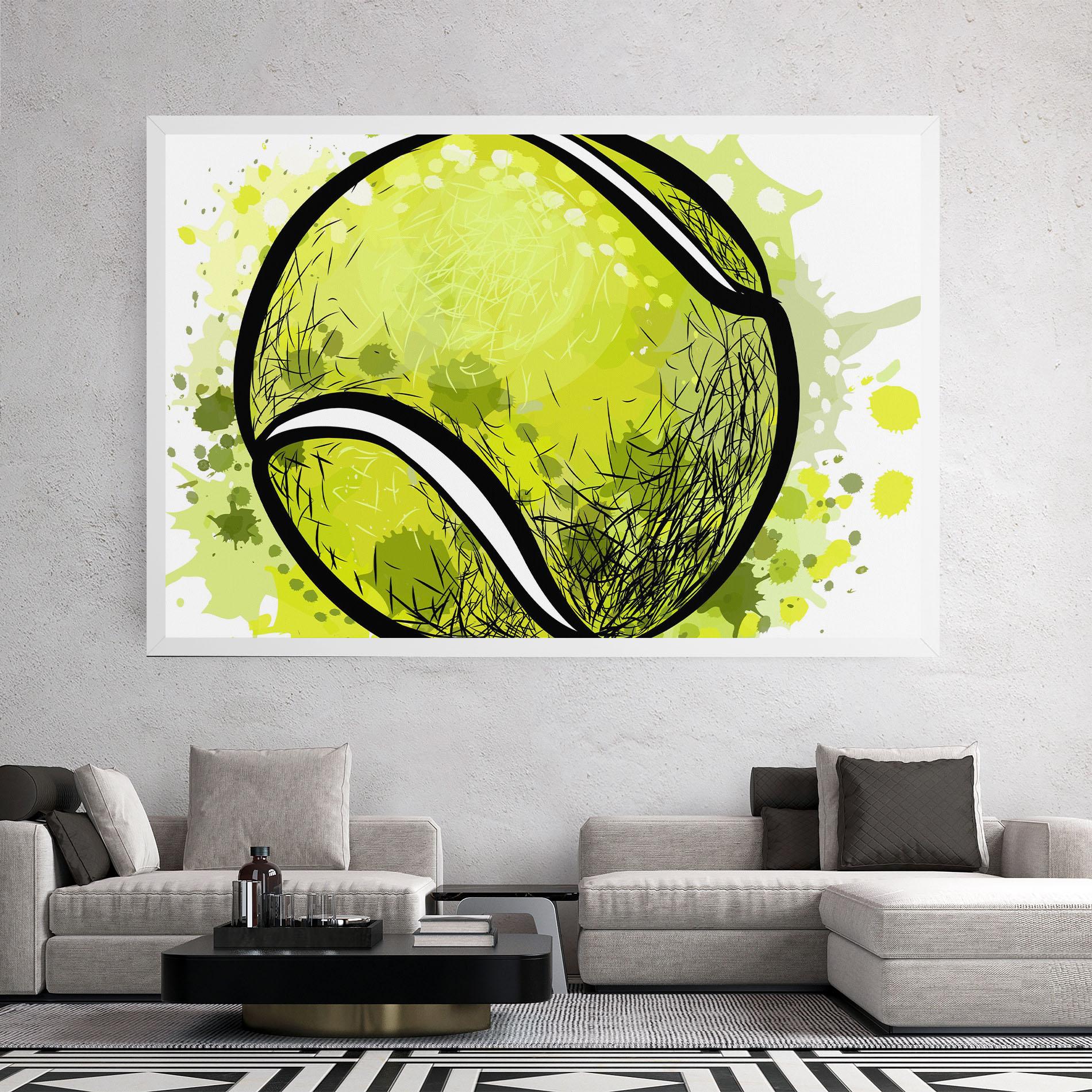 Vászonkép Big Tennis Ball mockup 2