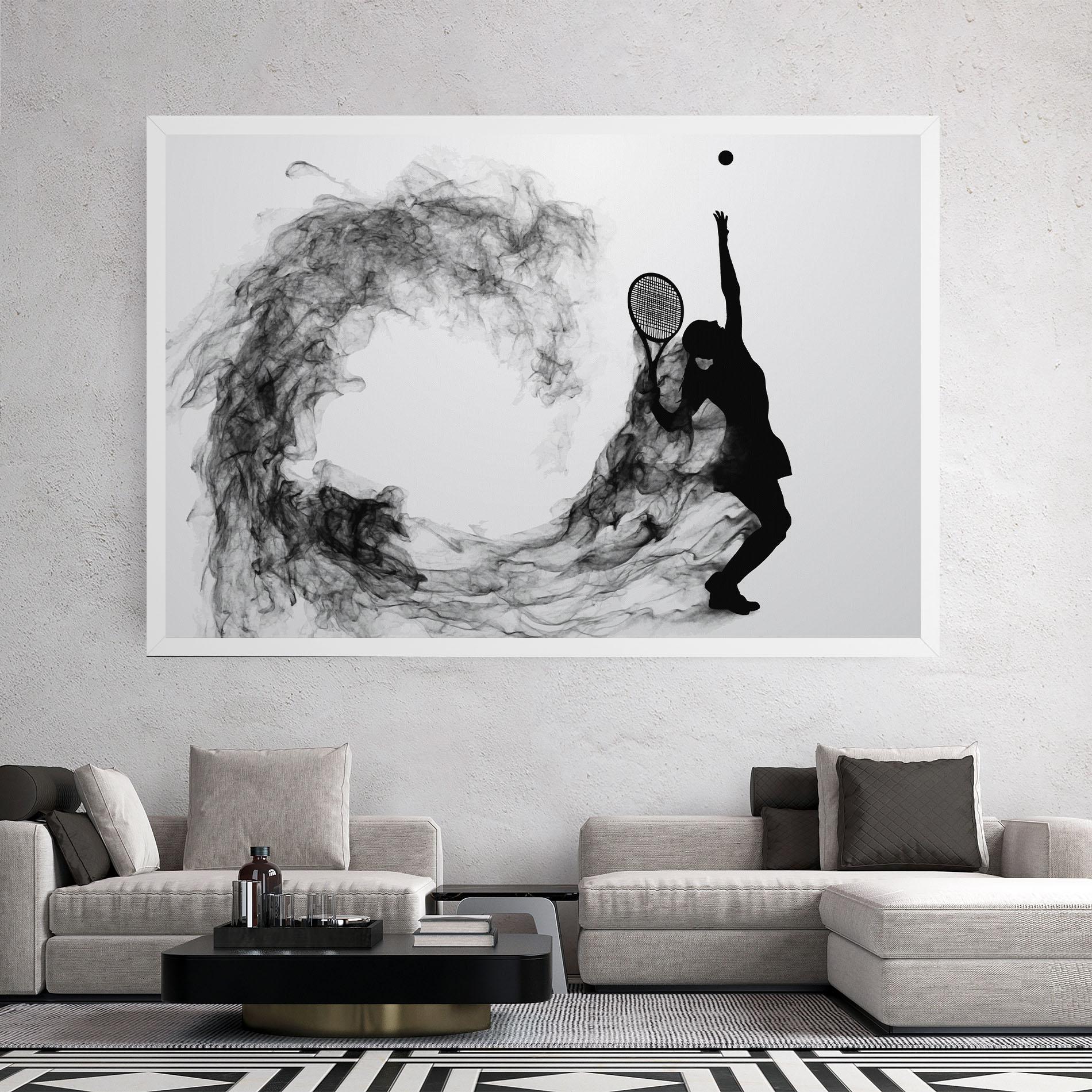 Vászonkép Black Tennis Smoke mockup 2