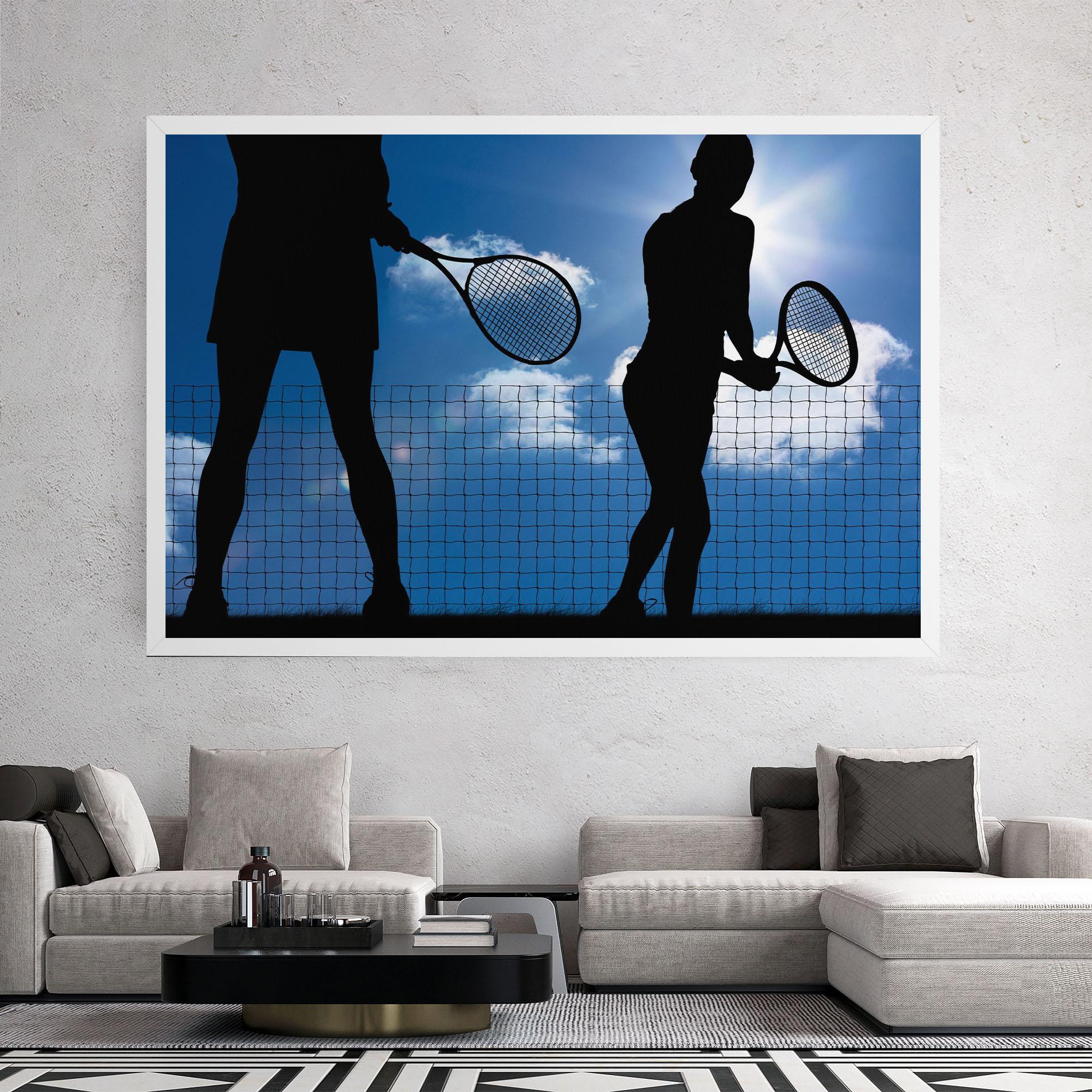 Vászonkép Blue Sky Tennis mockup 2