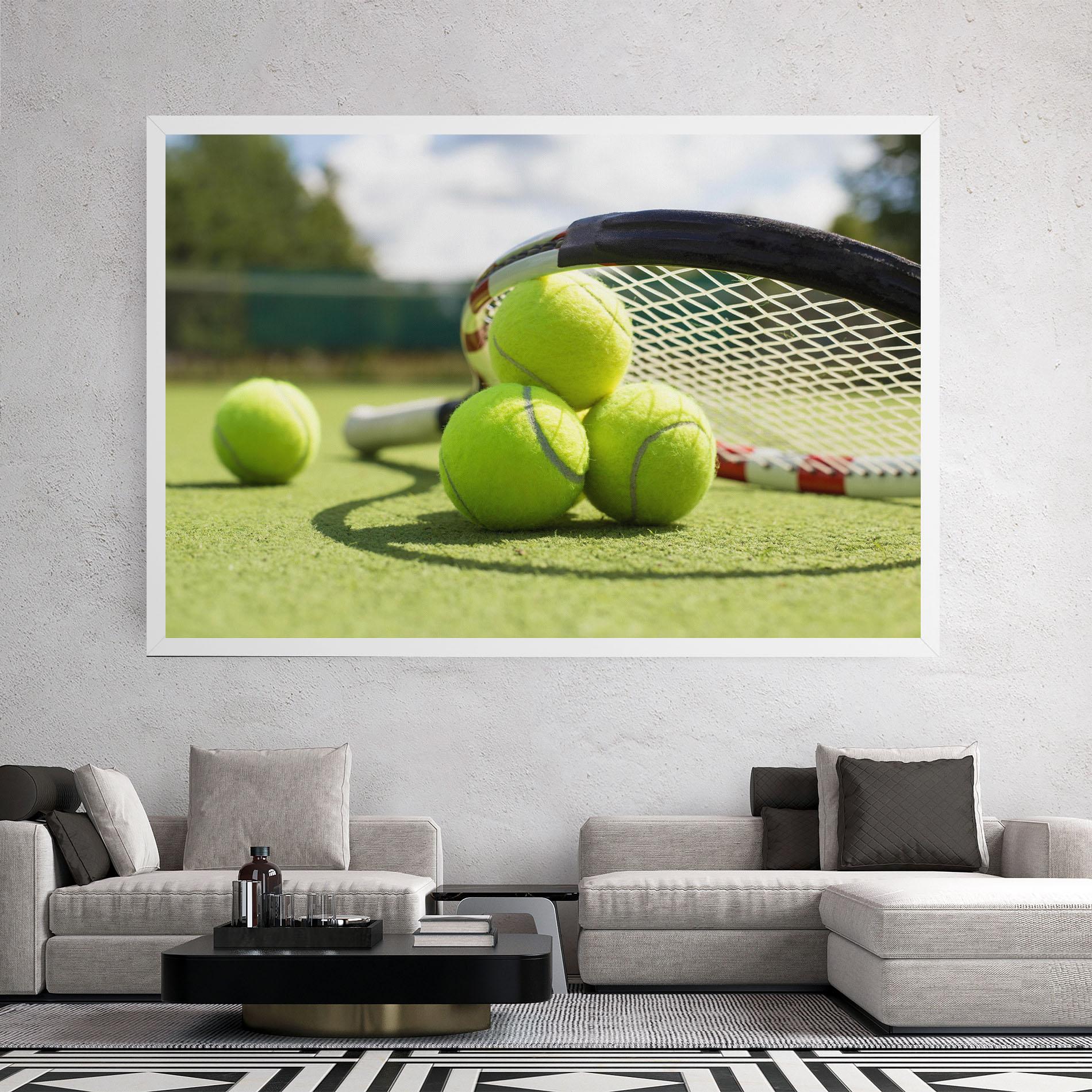 Vászonkép Grass Tennis Balls mockup 2
