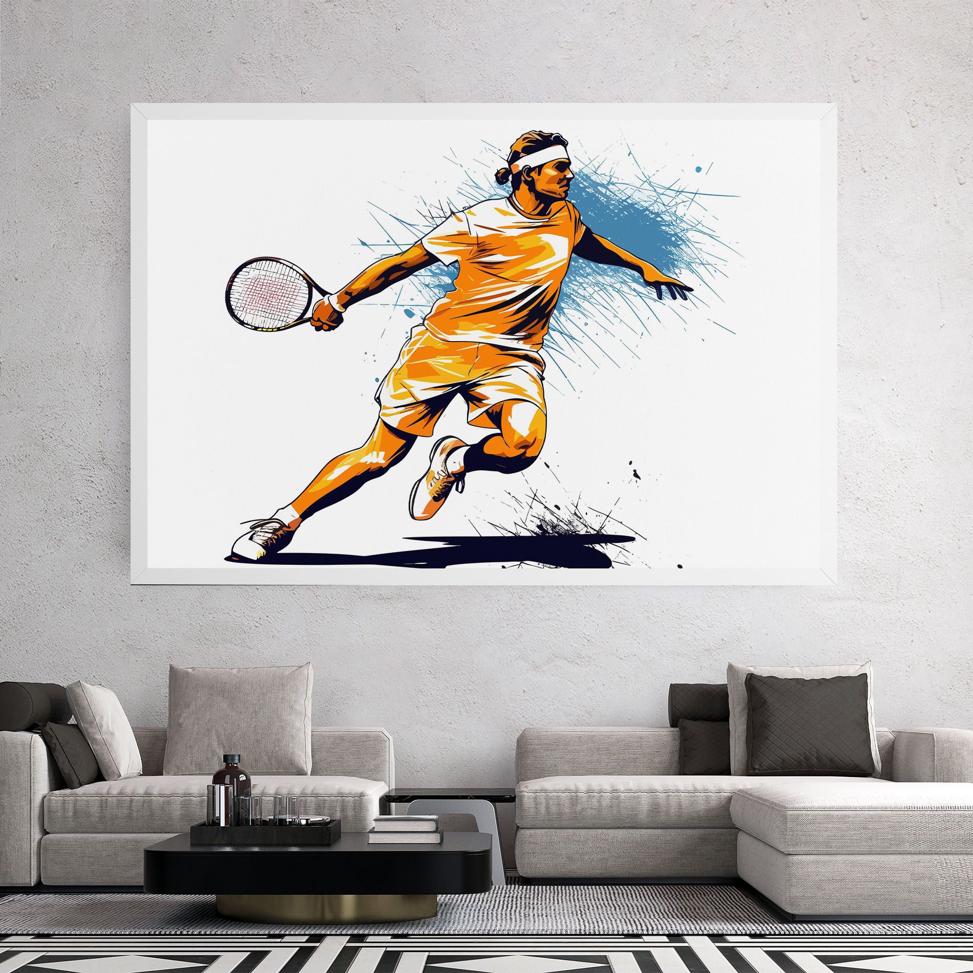 Orange Blue Tennis mockup 2