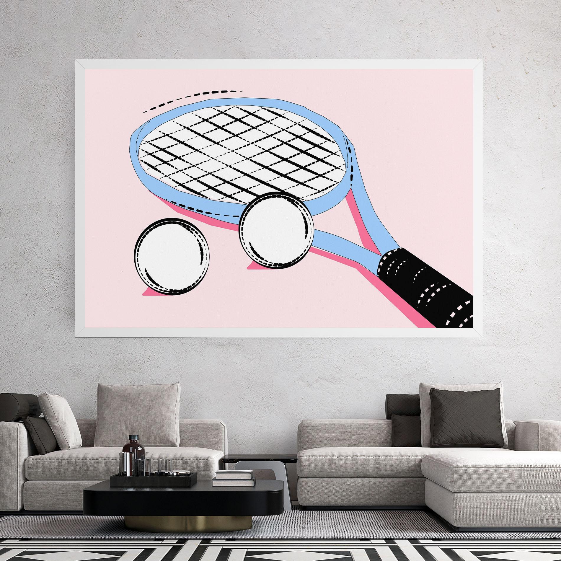 Vászonkép Pink Tennis mockup 2