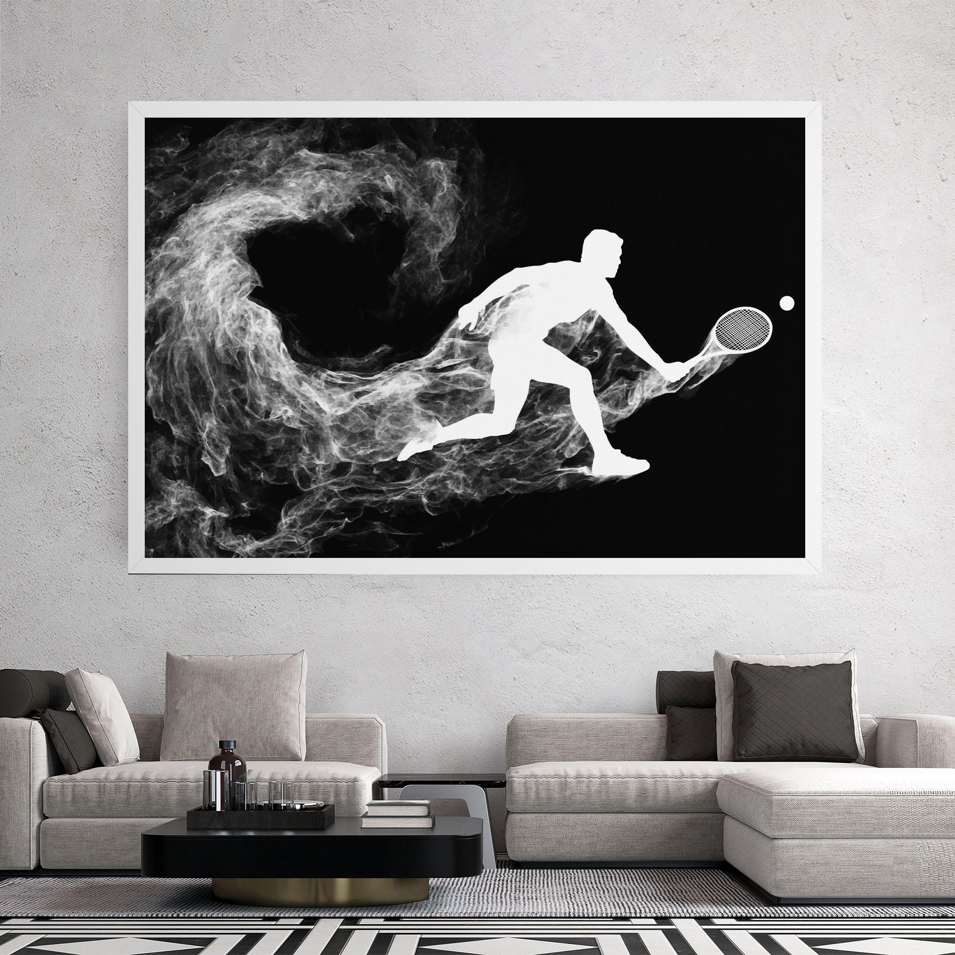 Vászonkép Tennis White Smoke mockup 2