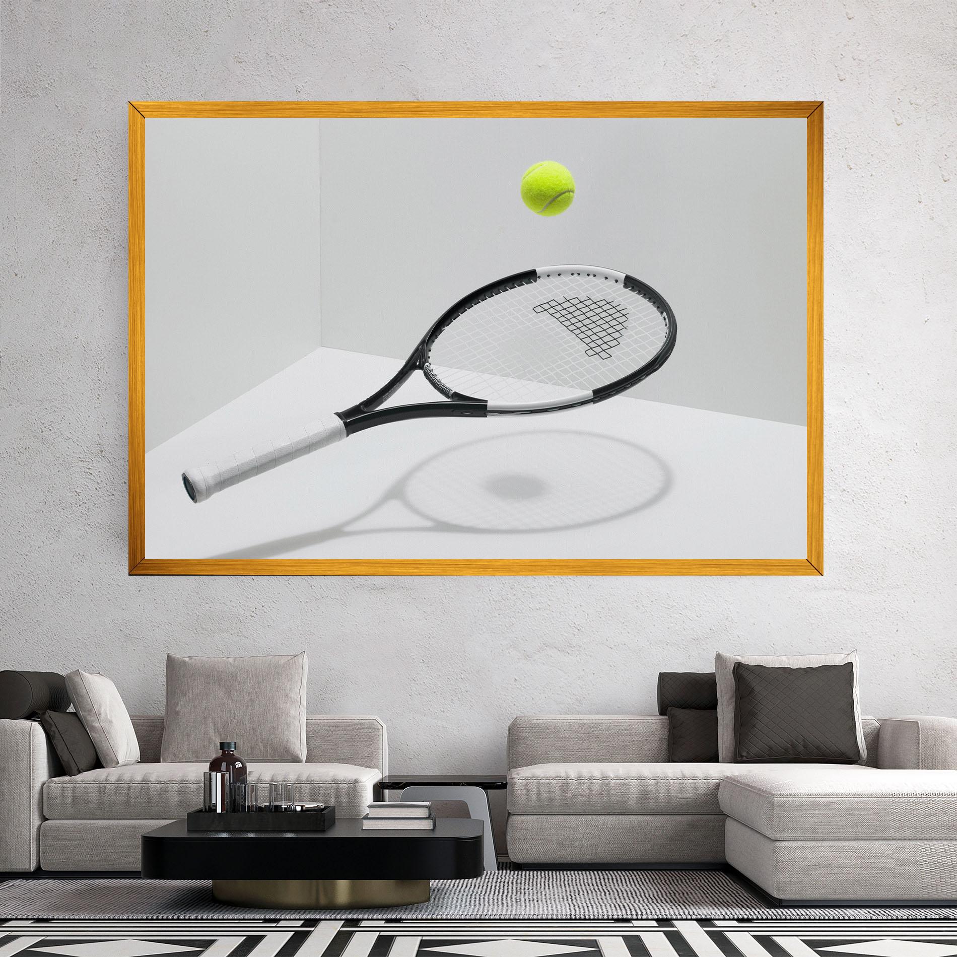 Vászonkép Floating Tennis Racket mockup 2