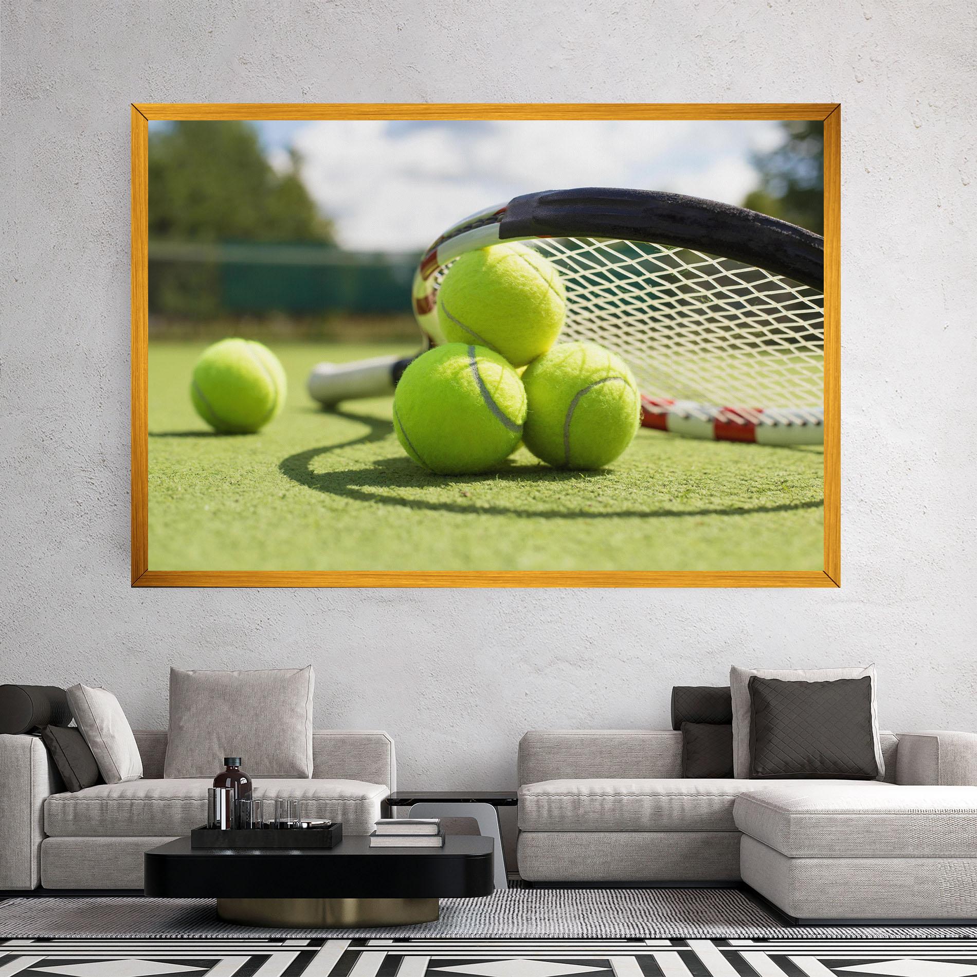 Vászonkép Grass Tennis Balls mockup 2