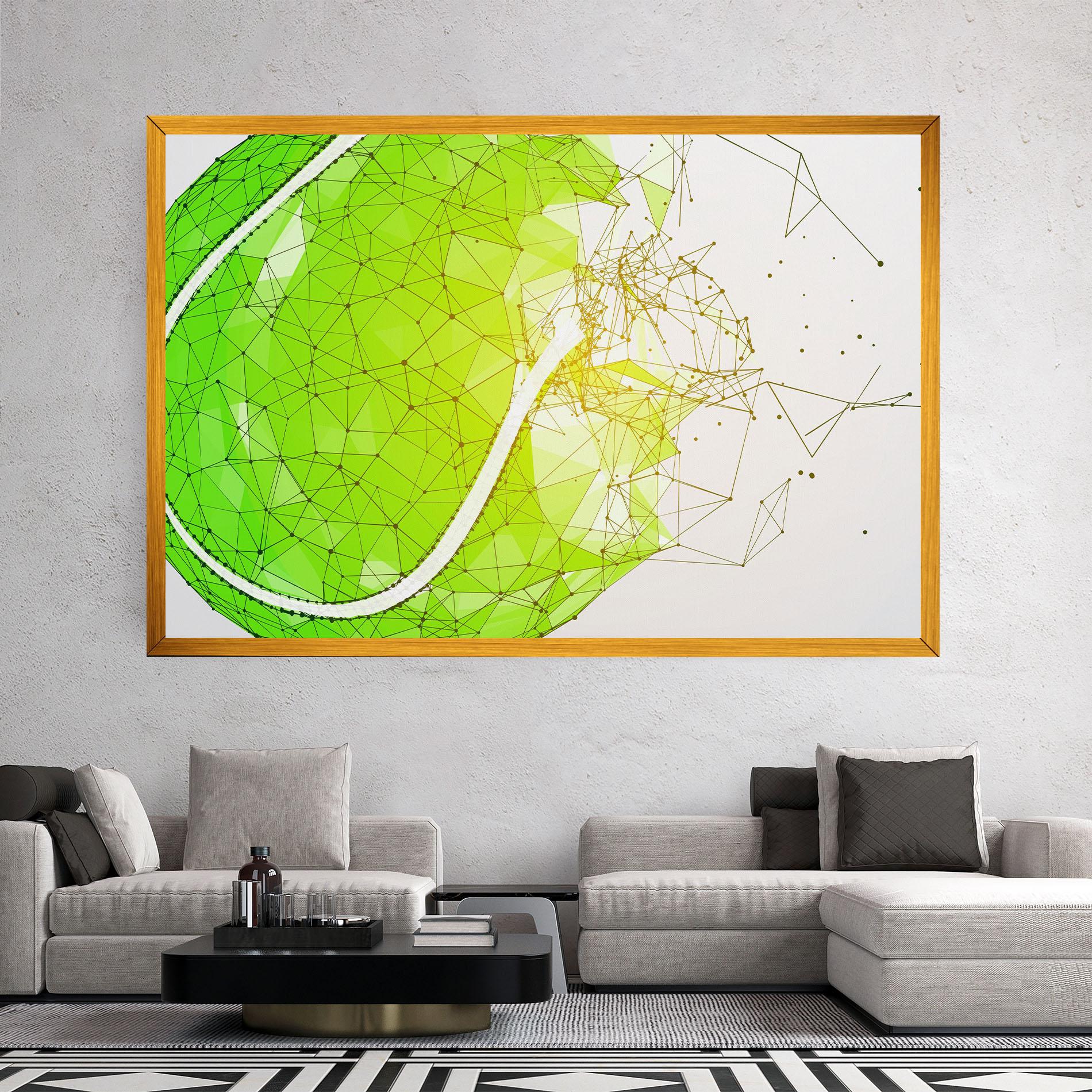 Vászonkép Green Line Tennis mockup 2