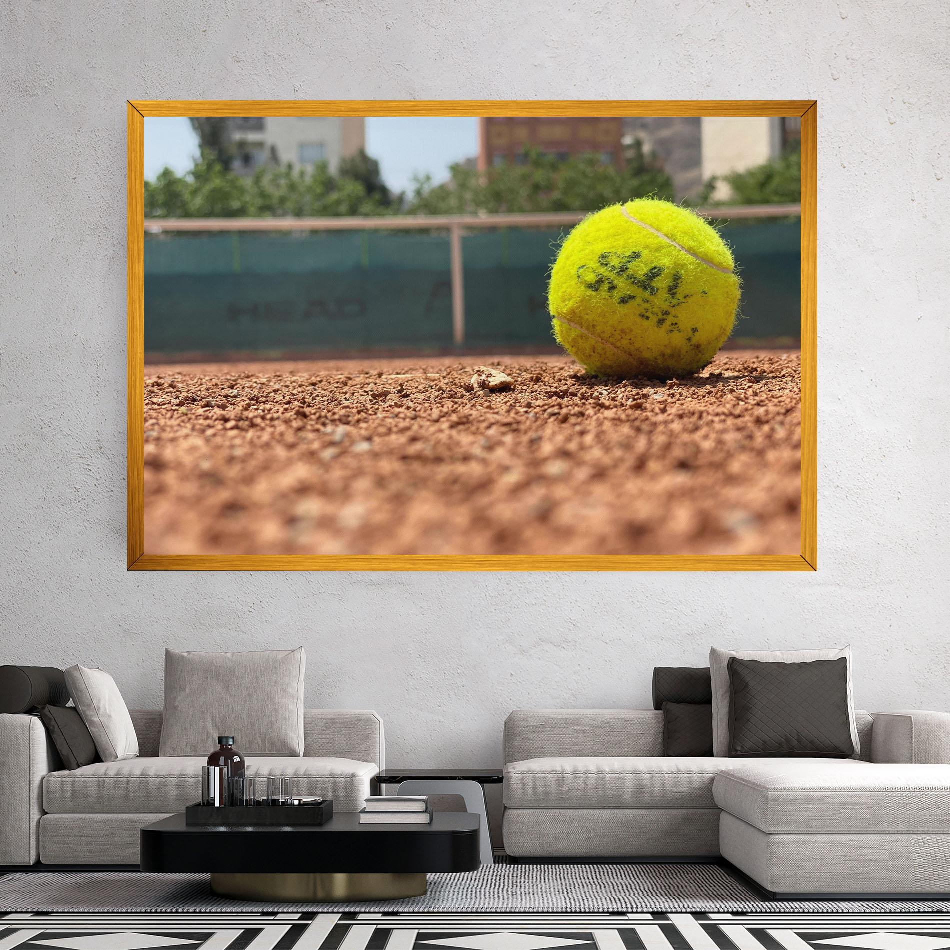 Vászonkép Lost Tennis Ball mockup 2