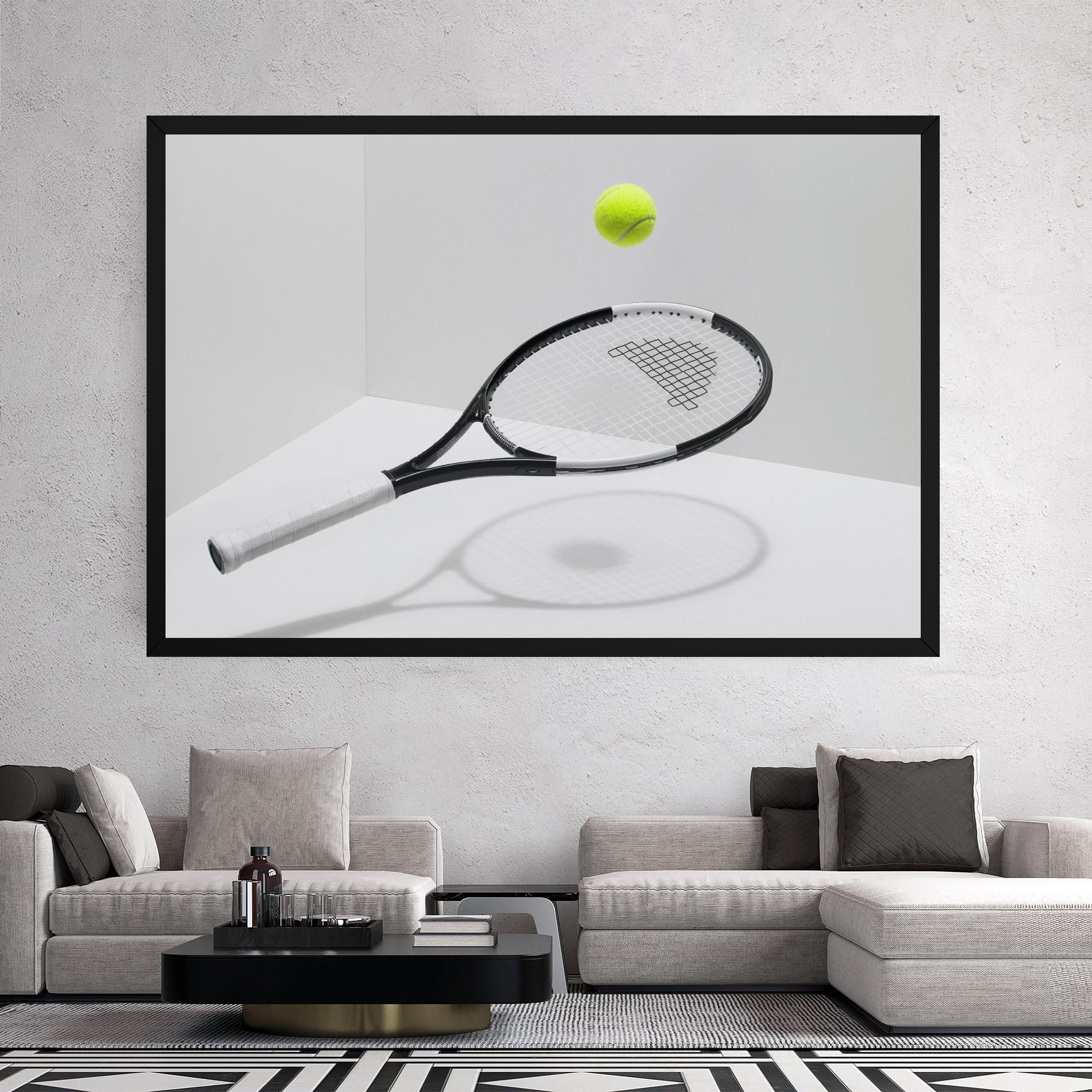 Vászonkép Floating Tennis Racket mockup 2