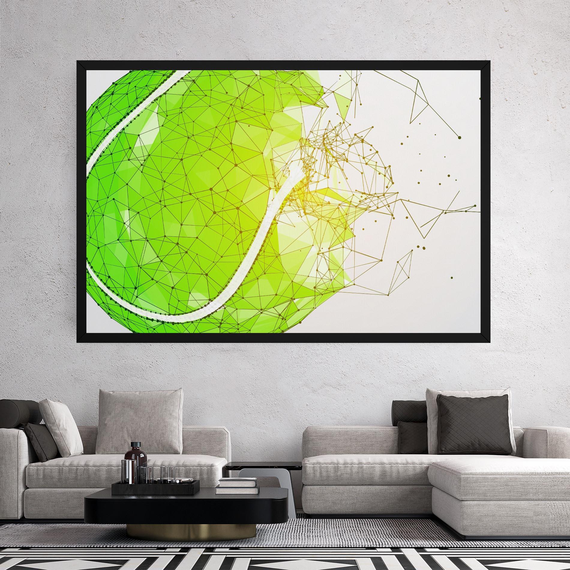 Vászonkép Green Line Tennis mockup 2