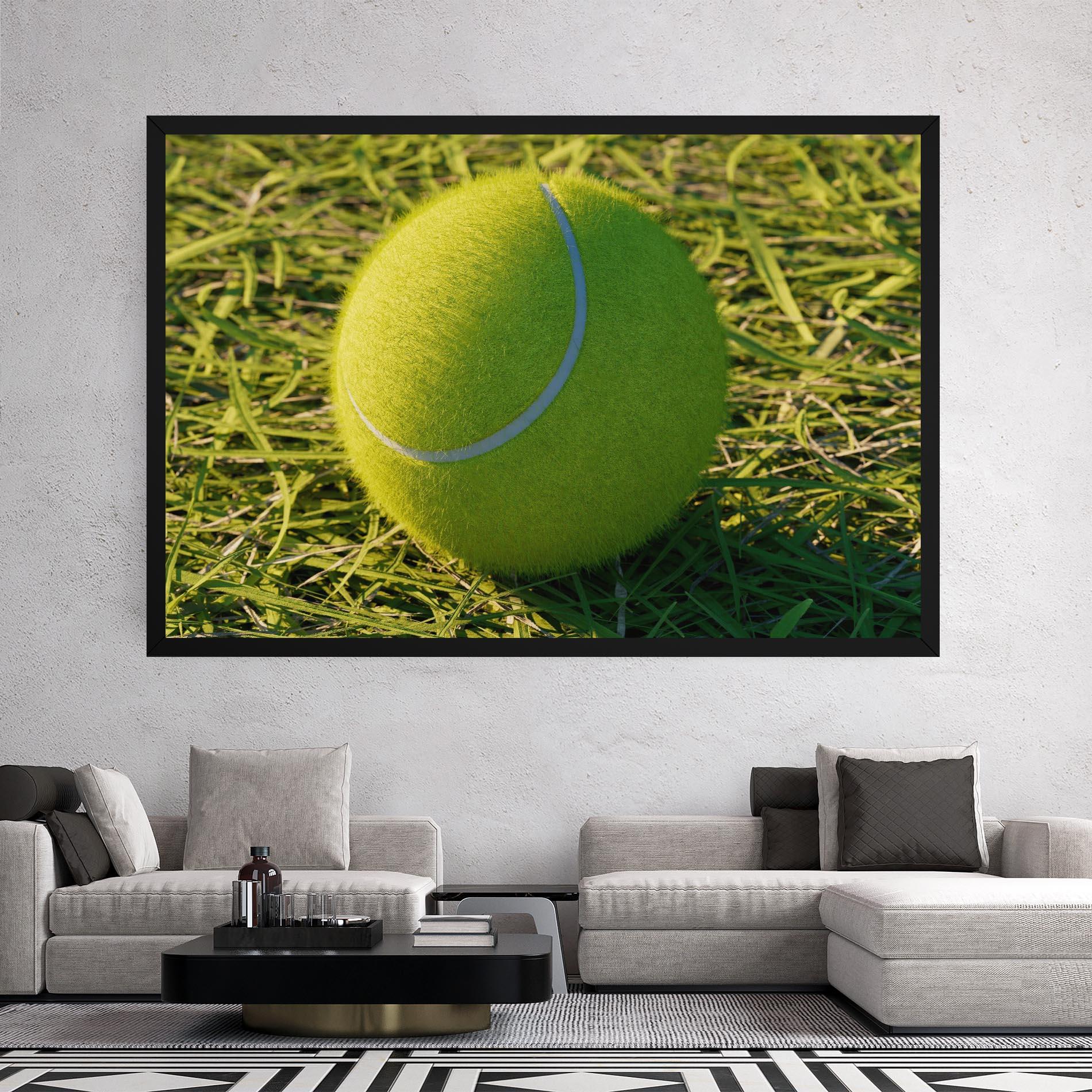 Vászonkép Green Tennis Ball mockup 2