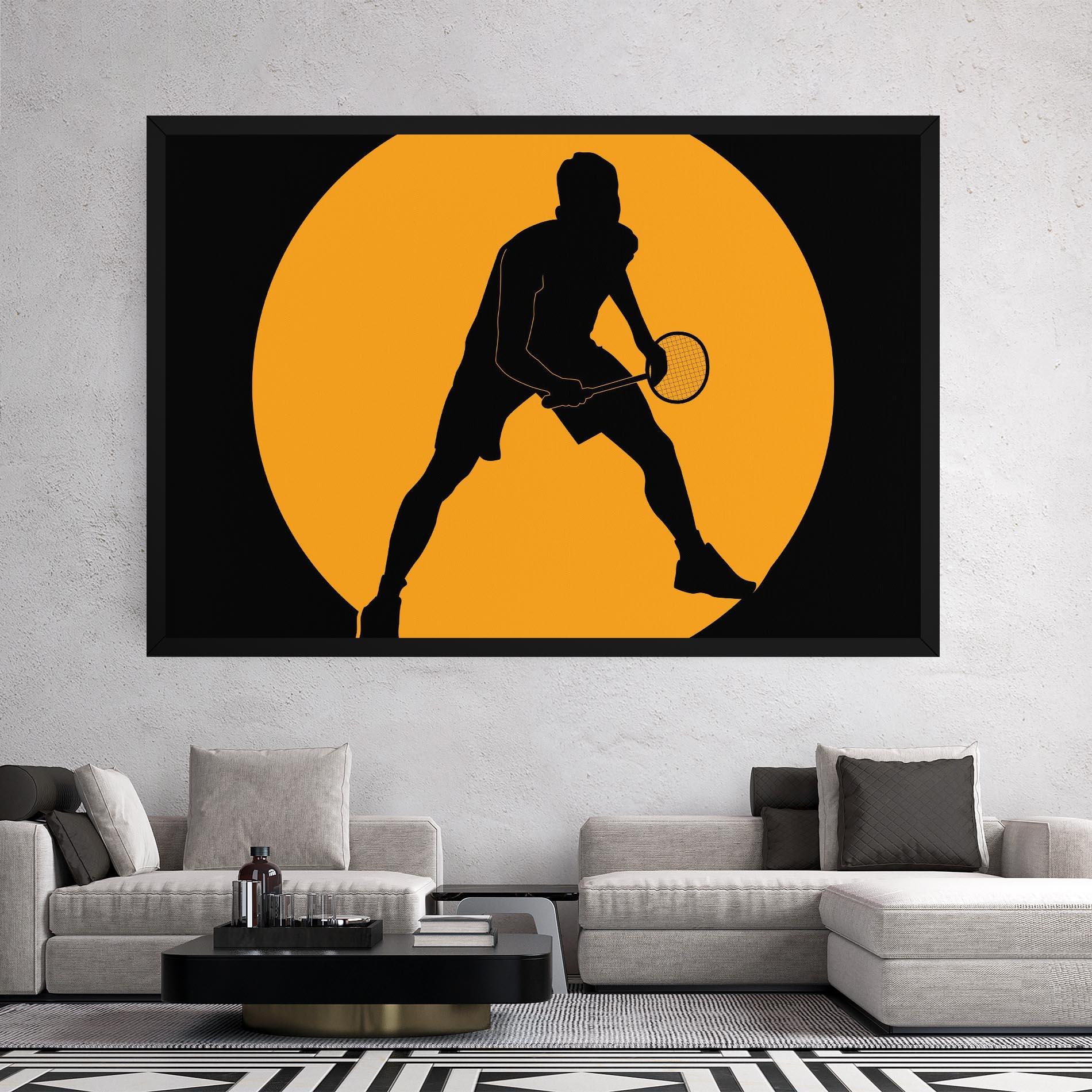 Vászonkép Orange Tennis mockup 2