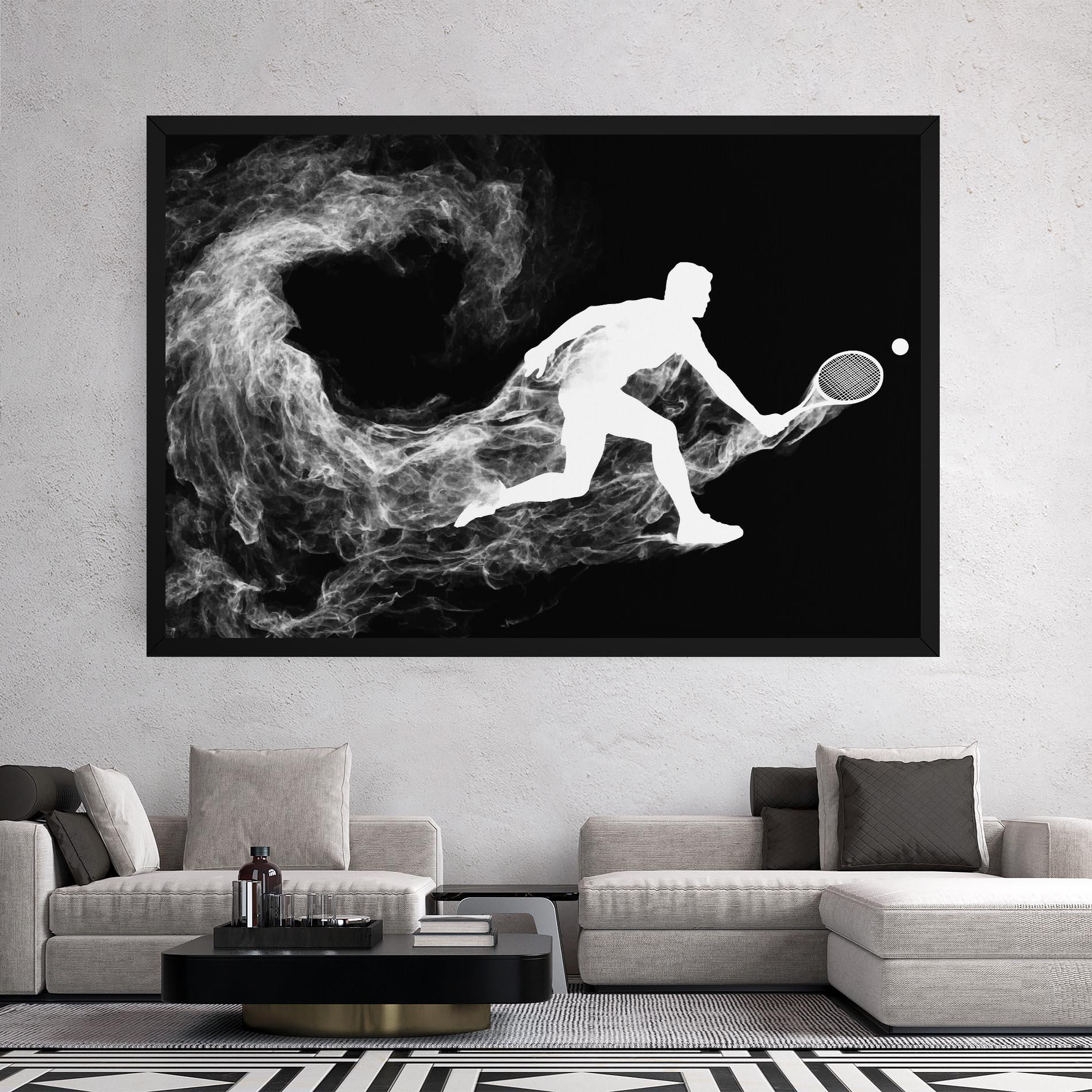 Vászonkép Tennis White Smoke mockup 2