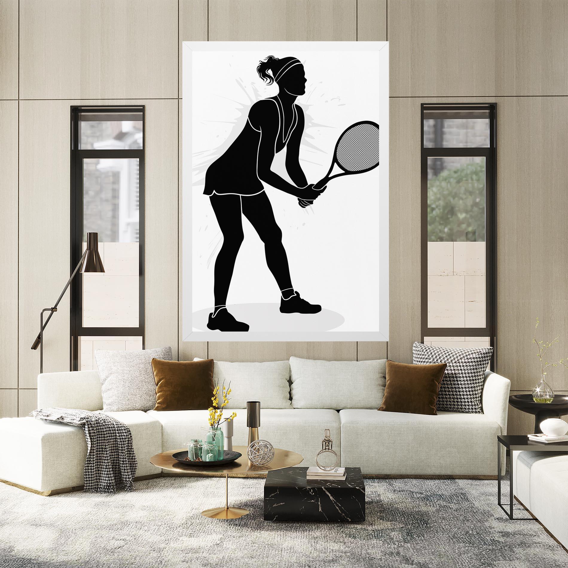 Vászonkép Female Tennis Player mockup 2
