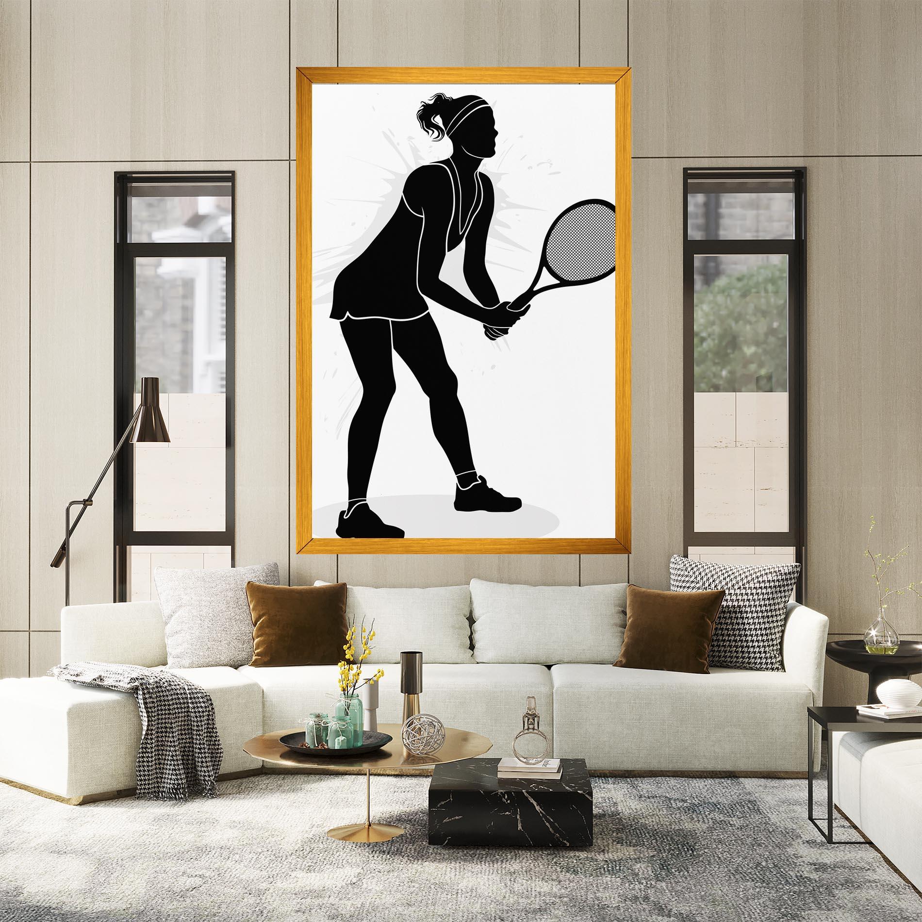 Vászonkép Female Tennis Player mockup 2