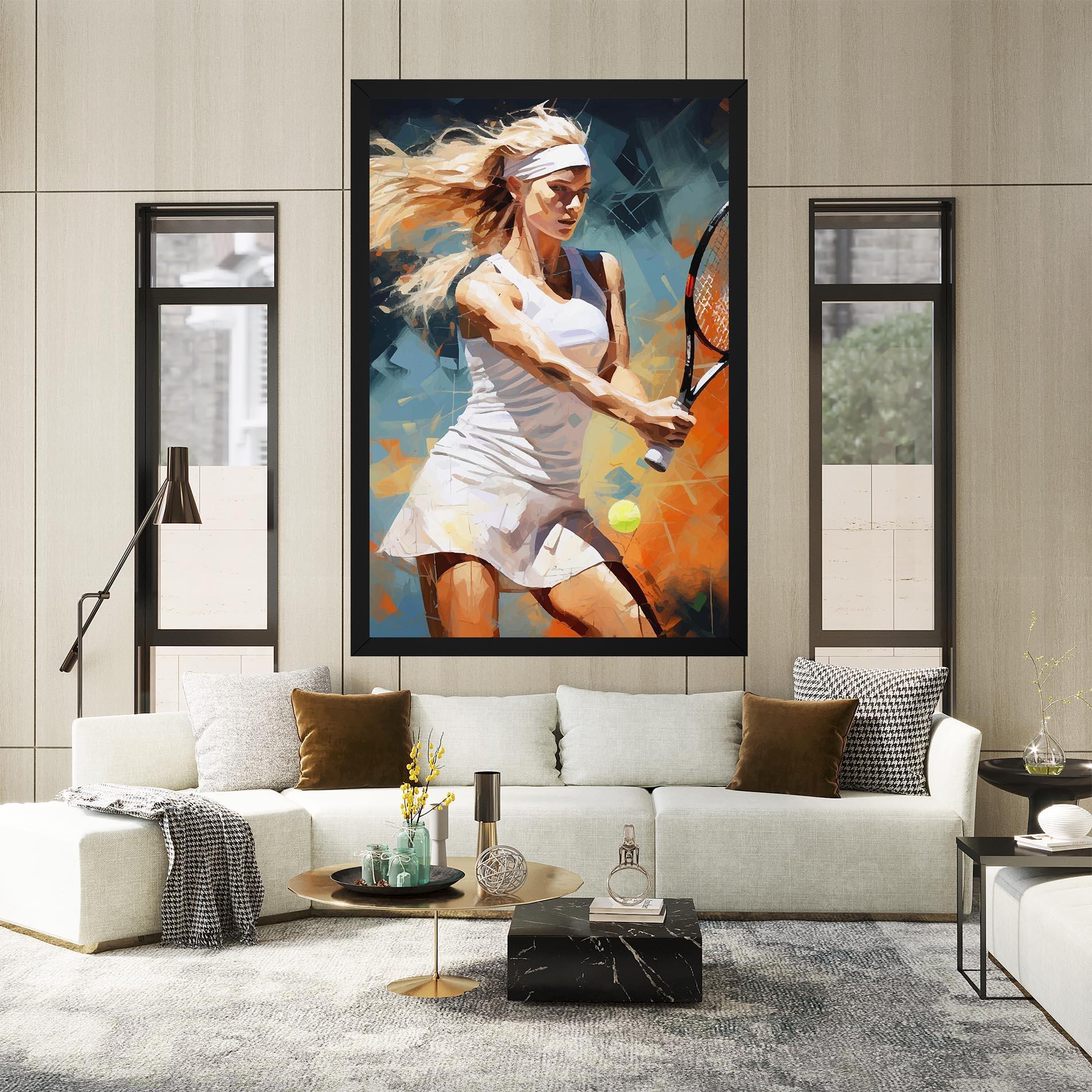 Vászonkép Blonde Tennis Girl mockup 2