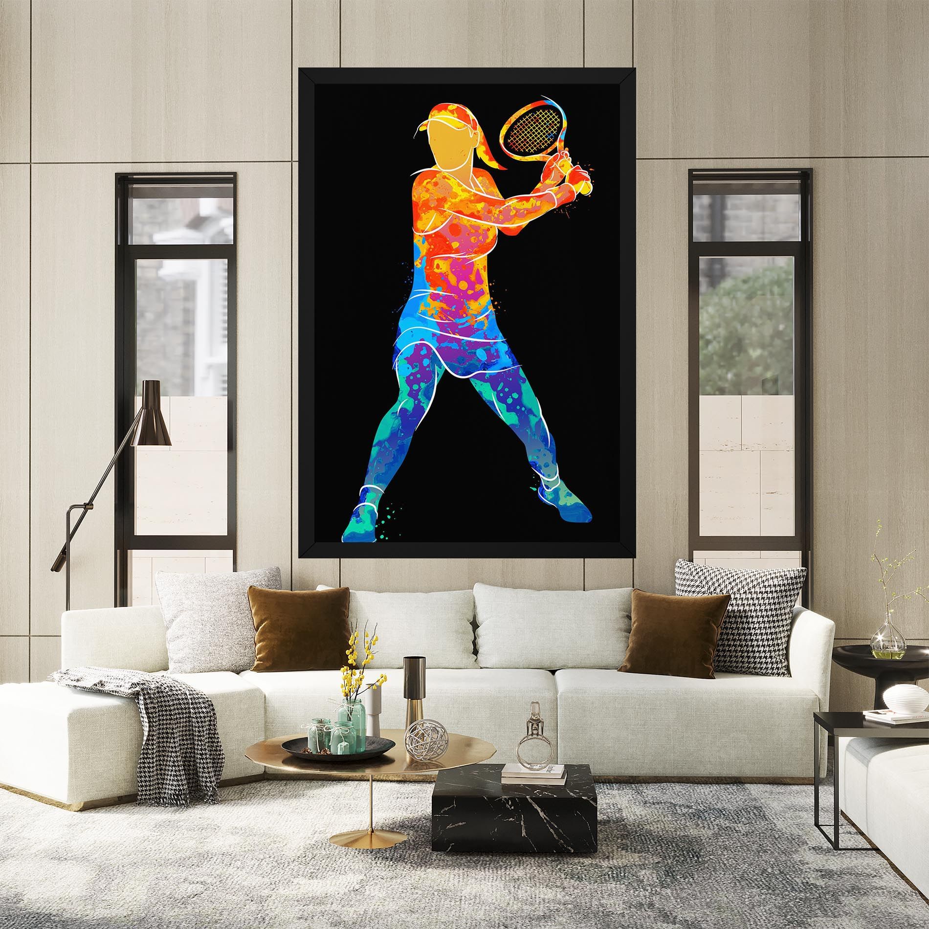 Green Orange Tennis mockup 2