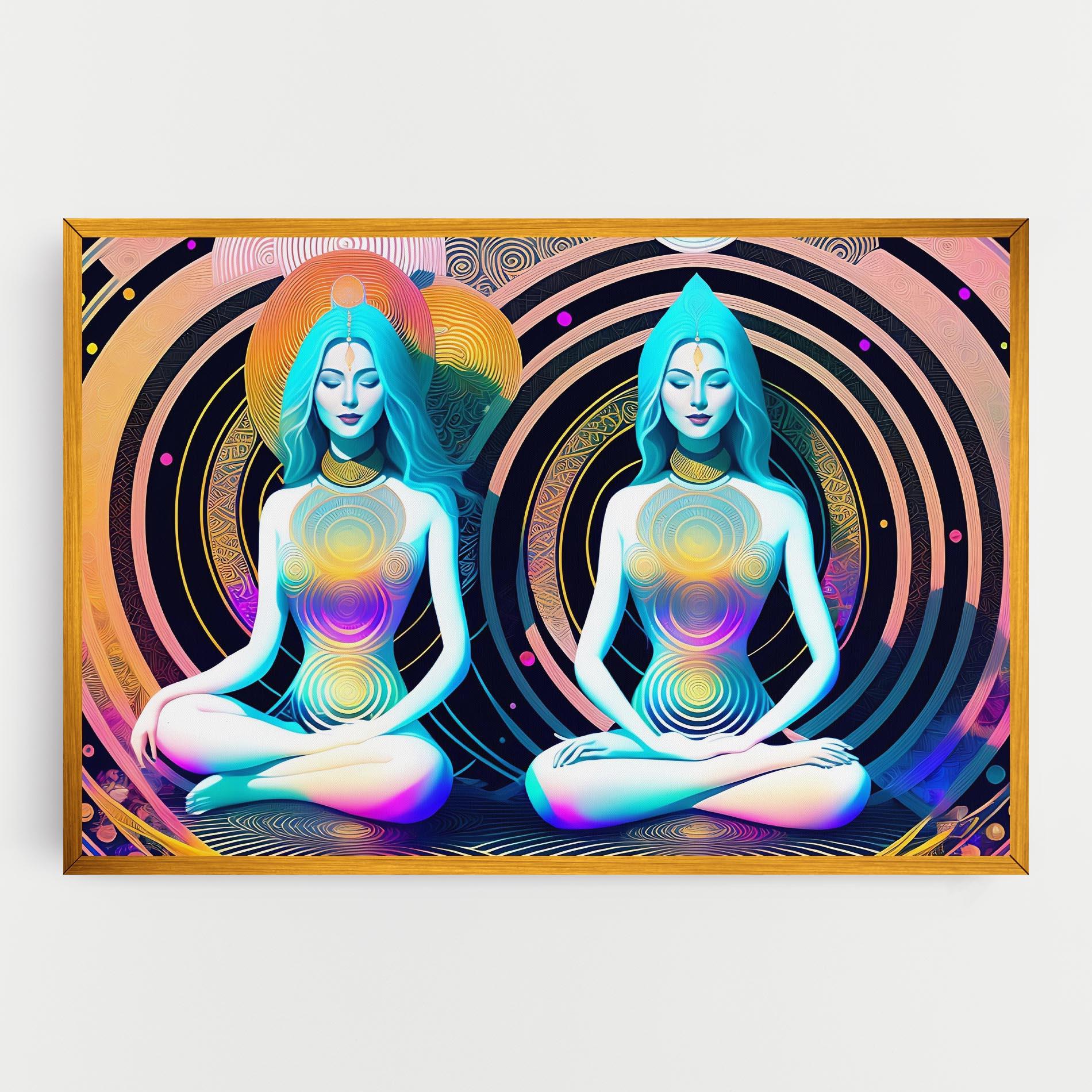 Vászonkép Clolorful Illustrations mockup 0