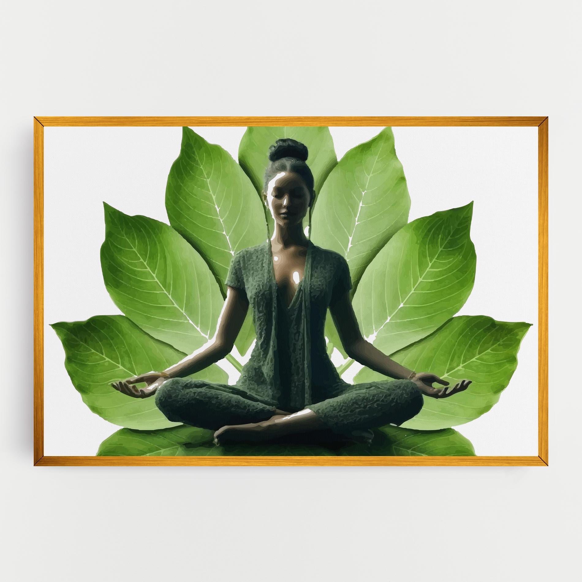 Vászonkép Leaf Yoga mockup 0