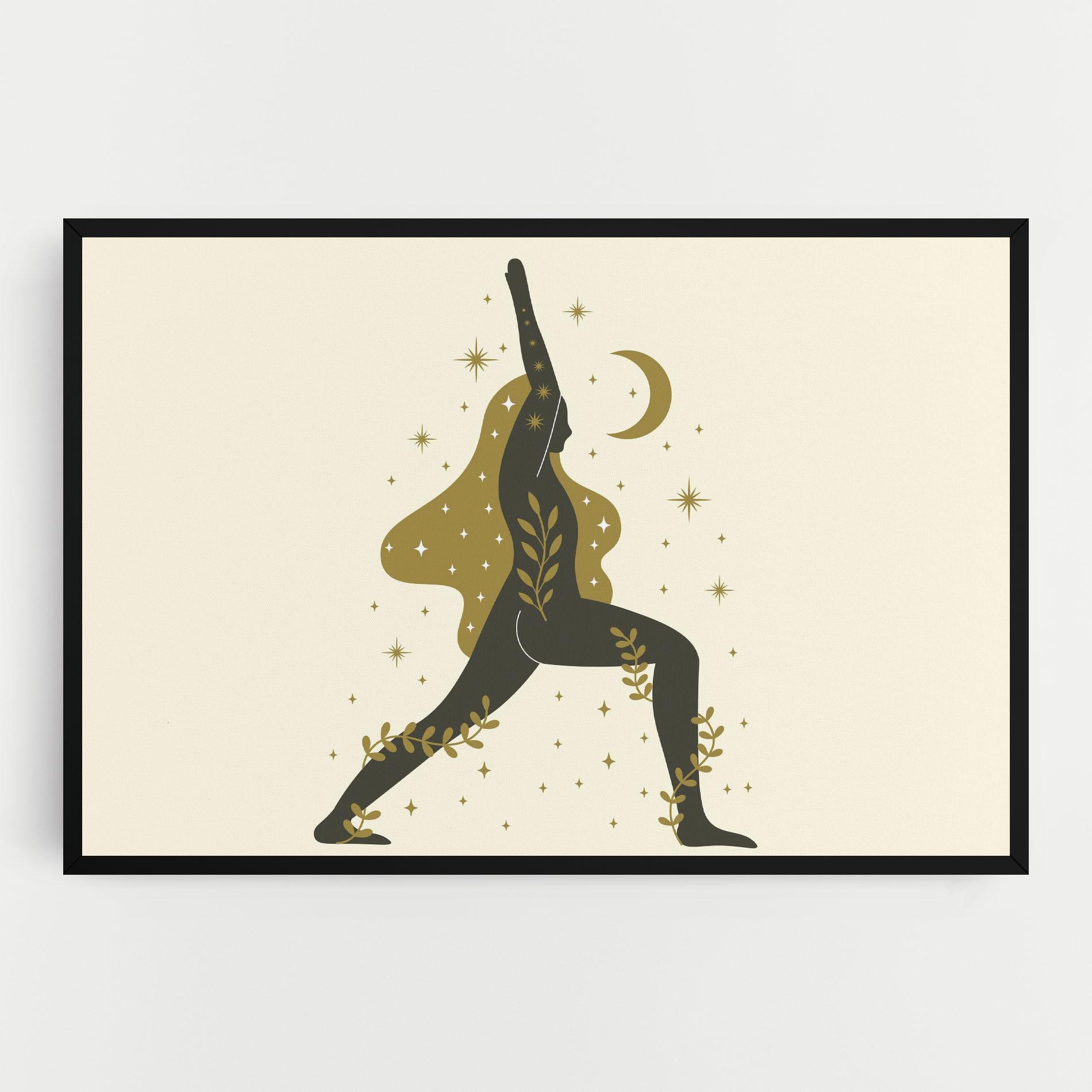 Vászonkép Chandrasana mockup 0