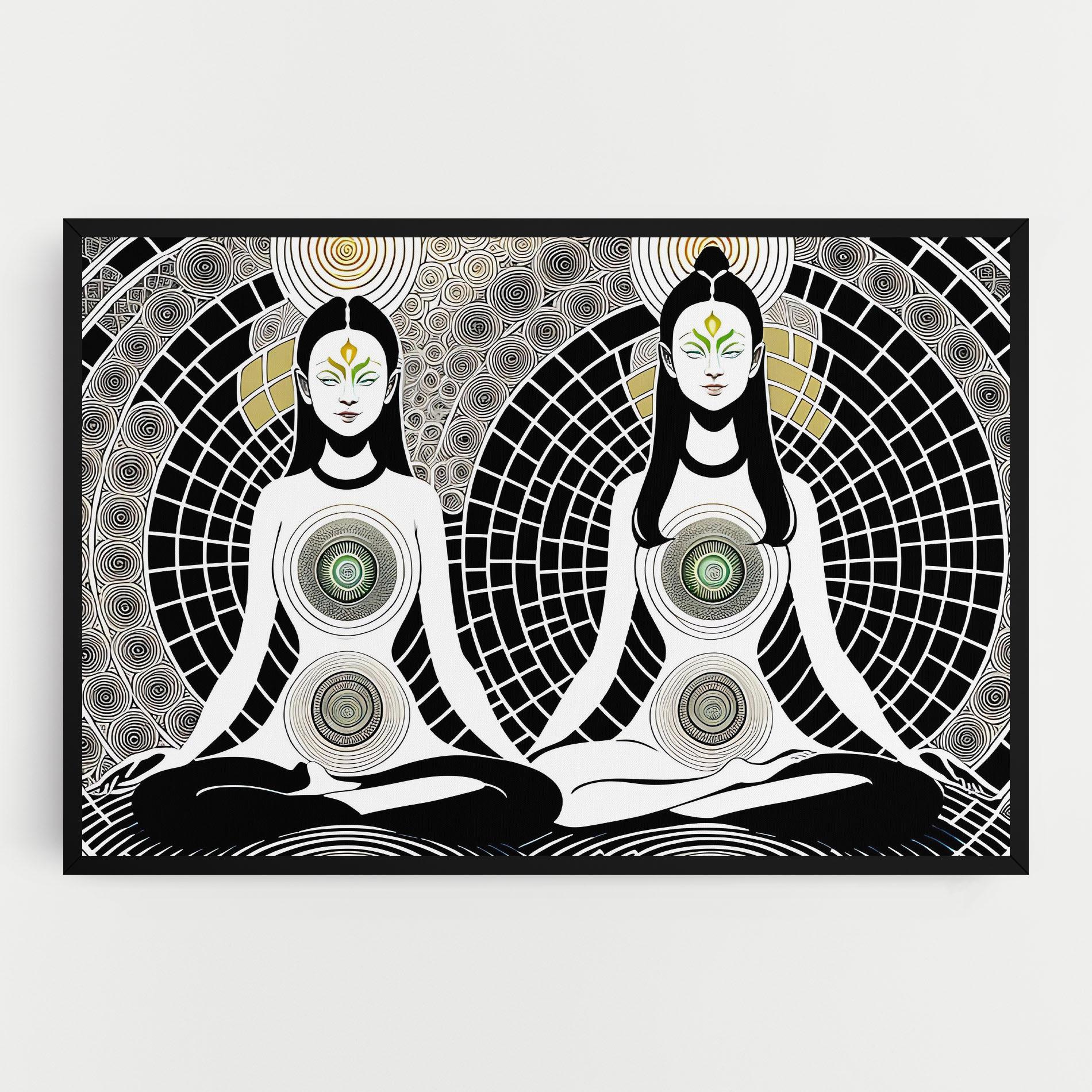 Vászonkép Clolorful Meditation mockup 0