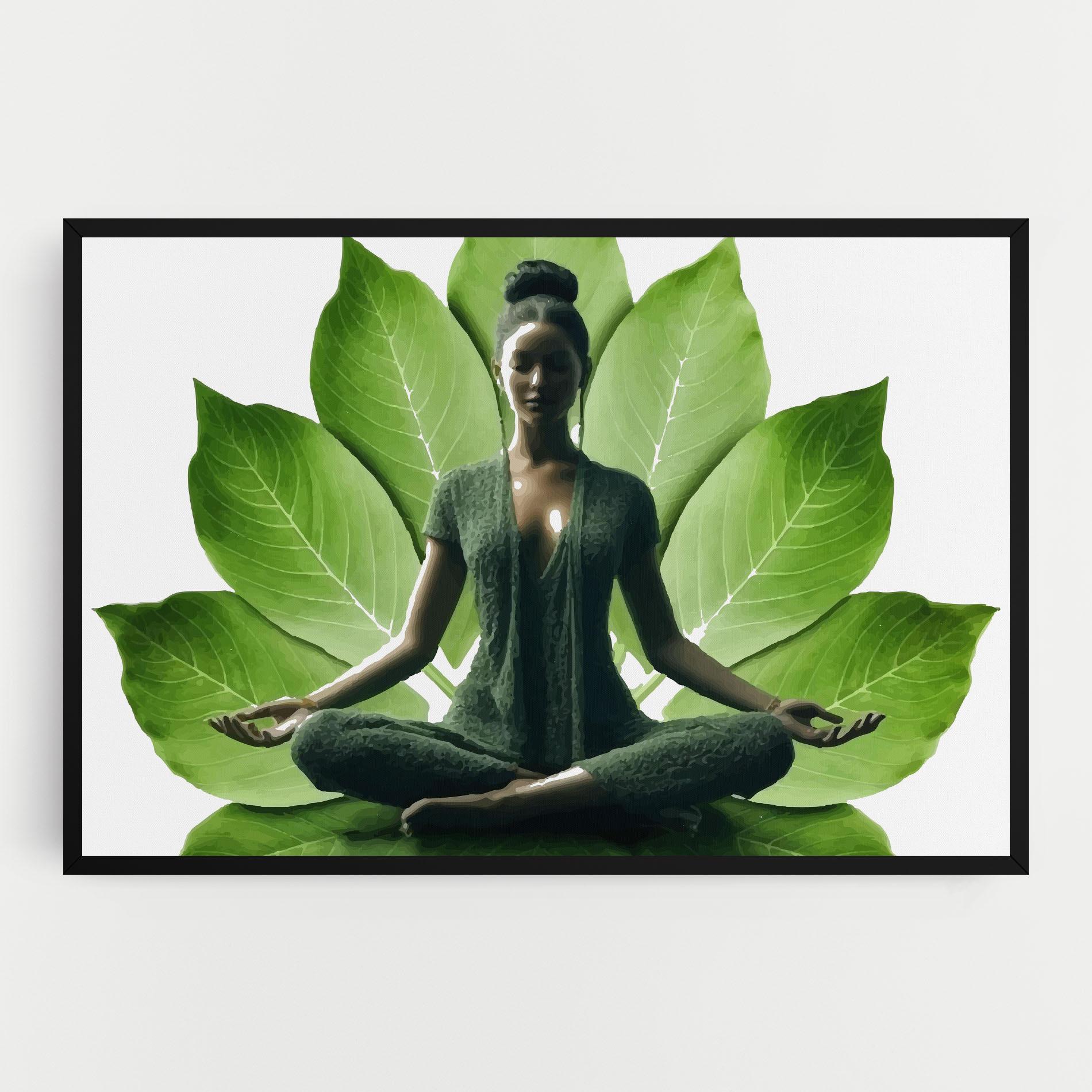 Vászonkép Leaf Yoga mockup 0