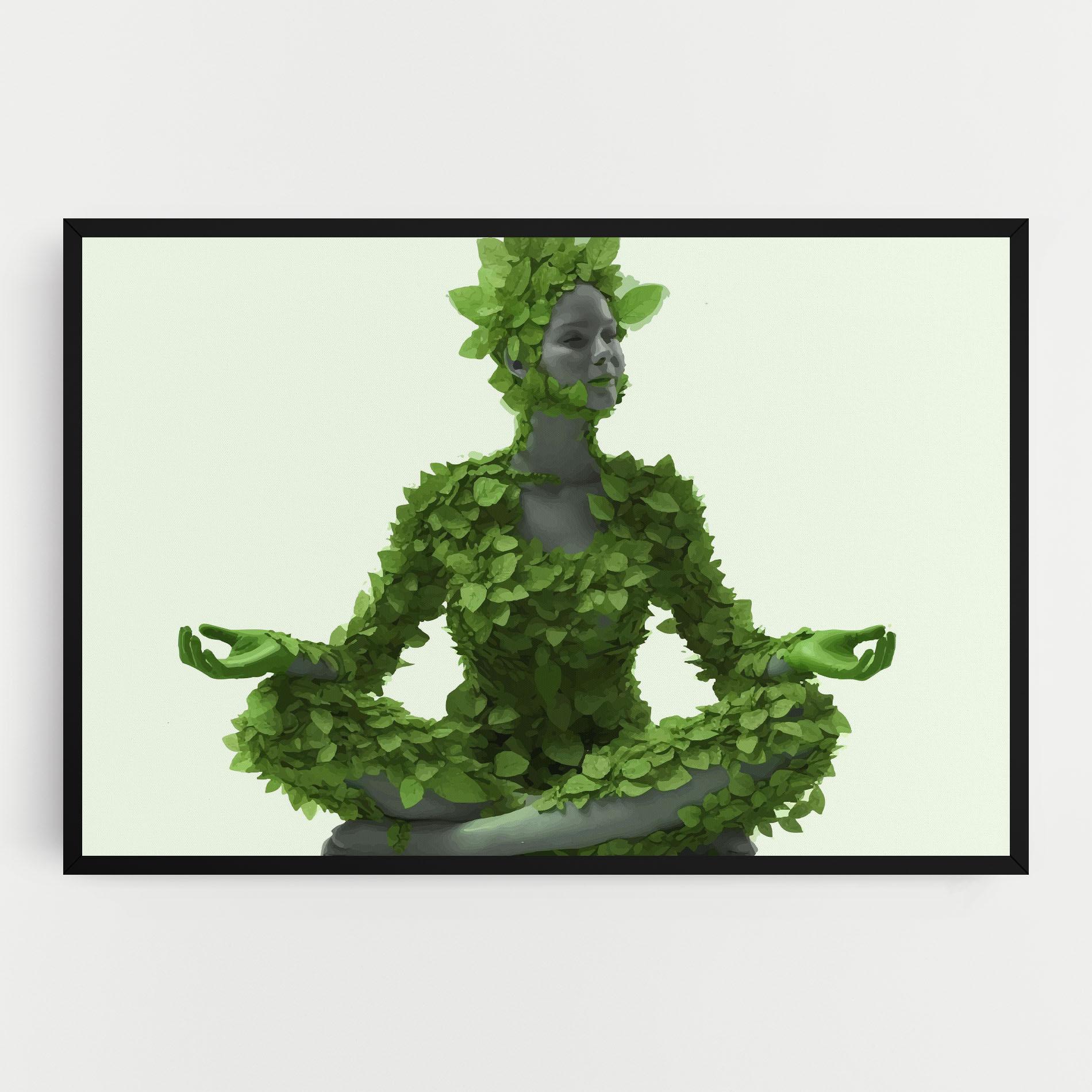 Vászonkép Nature Yoga mockup 0