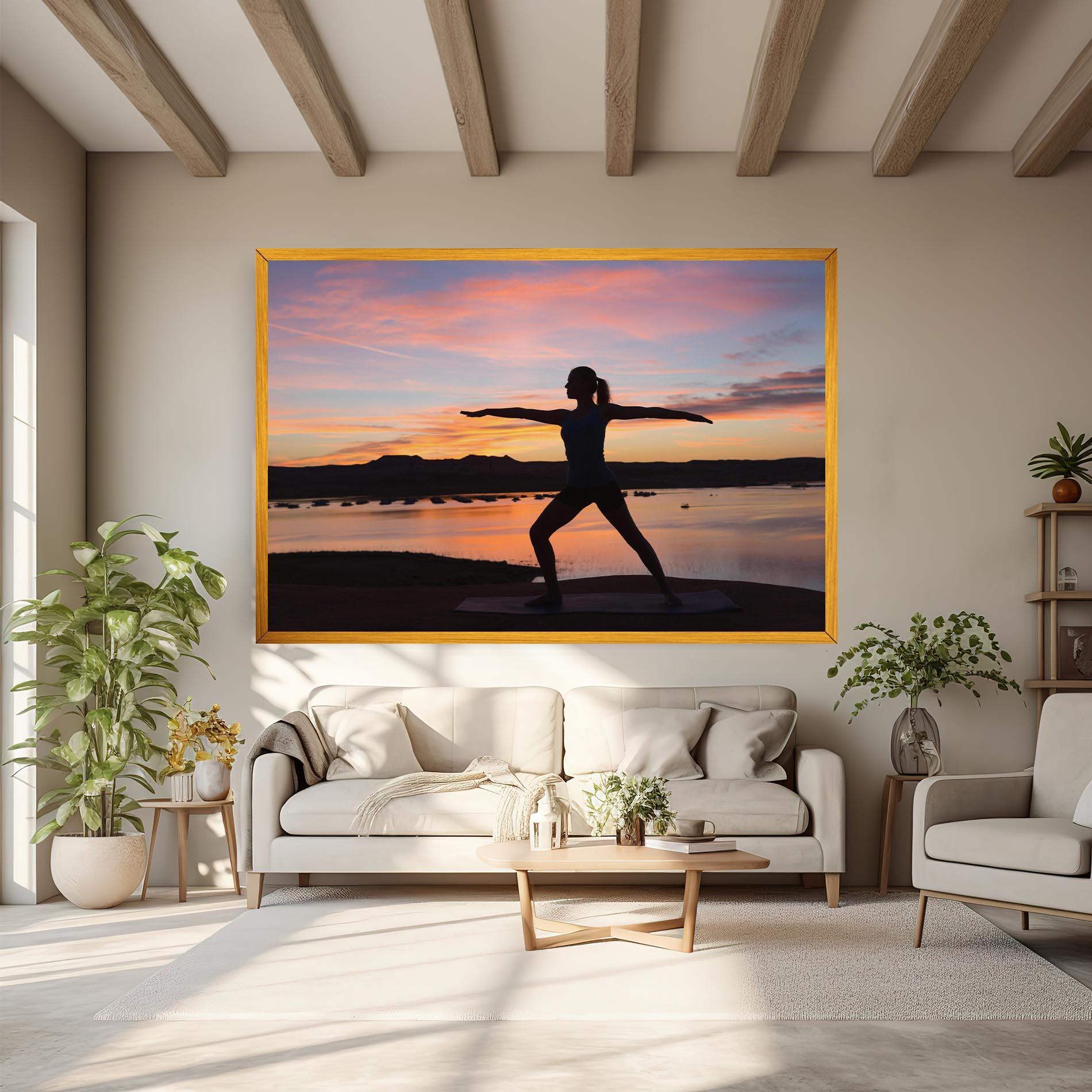 Vászonkép Morning Yoga mockup 6