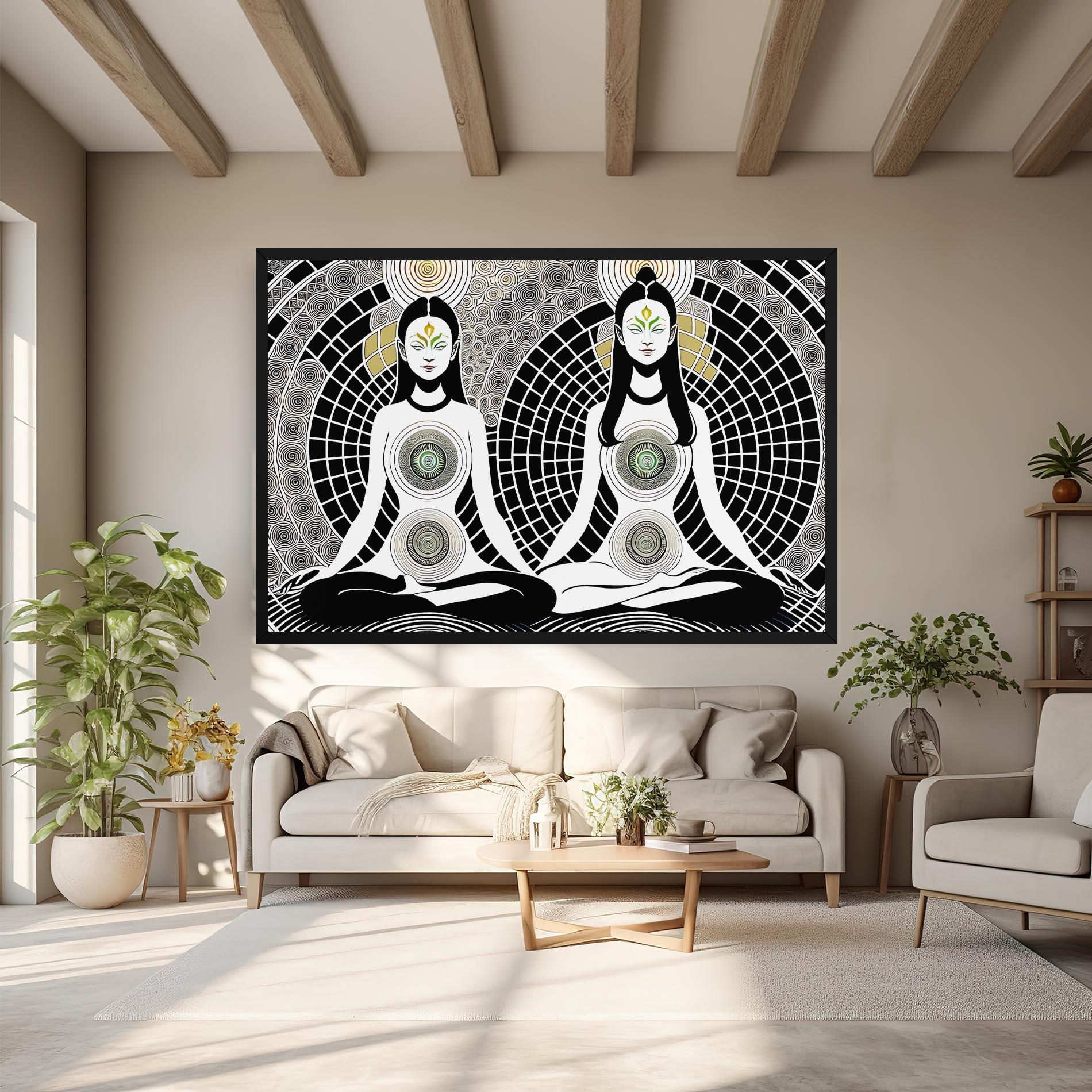 Vászonkép Clolorful Meditation mockup 6