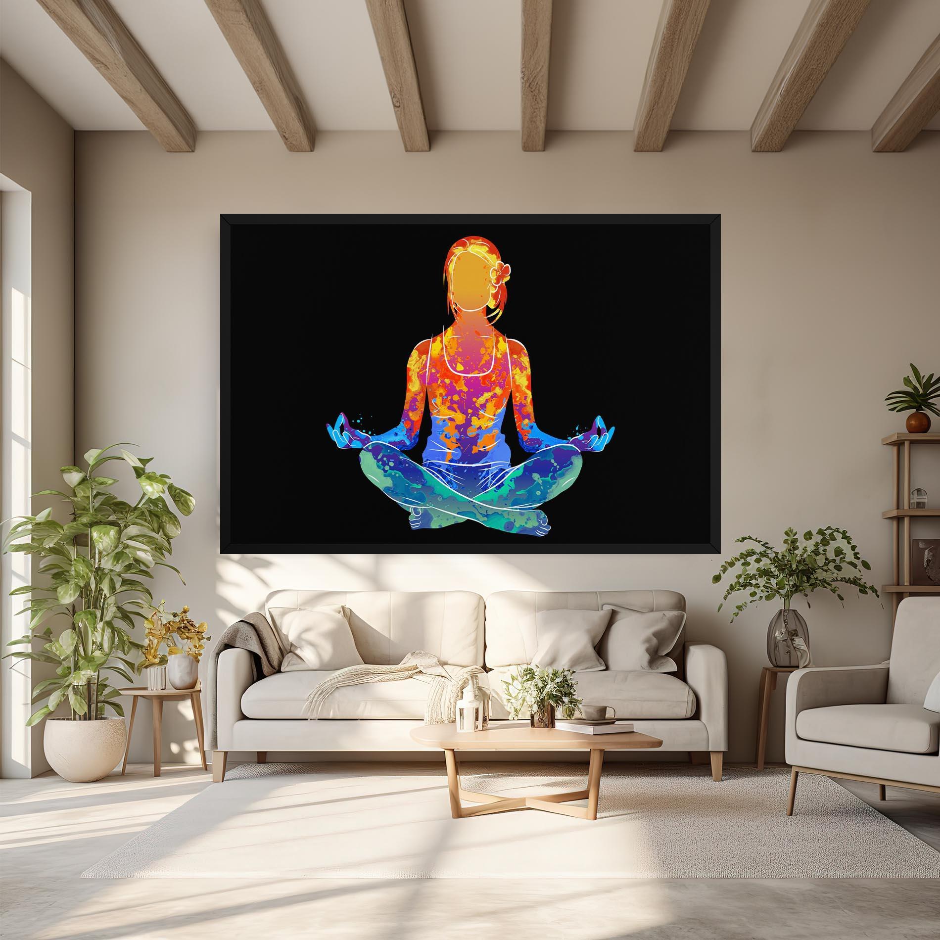 Vászonkép Colorful Meditation mockup 6