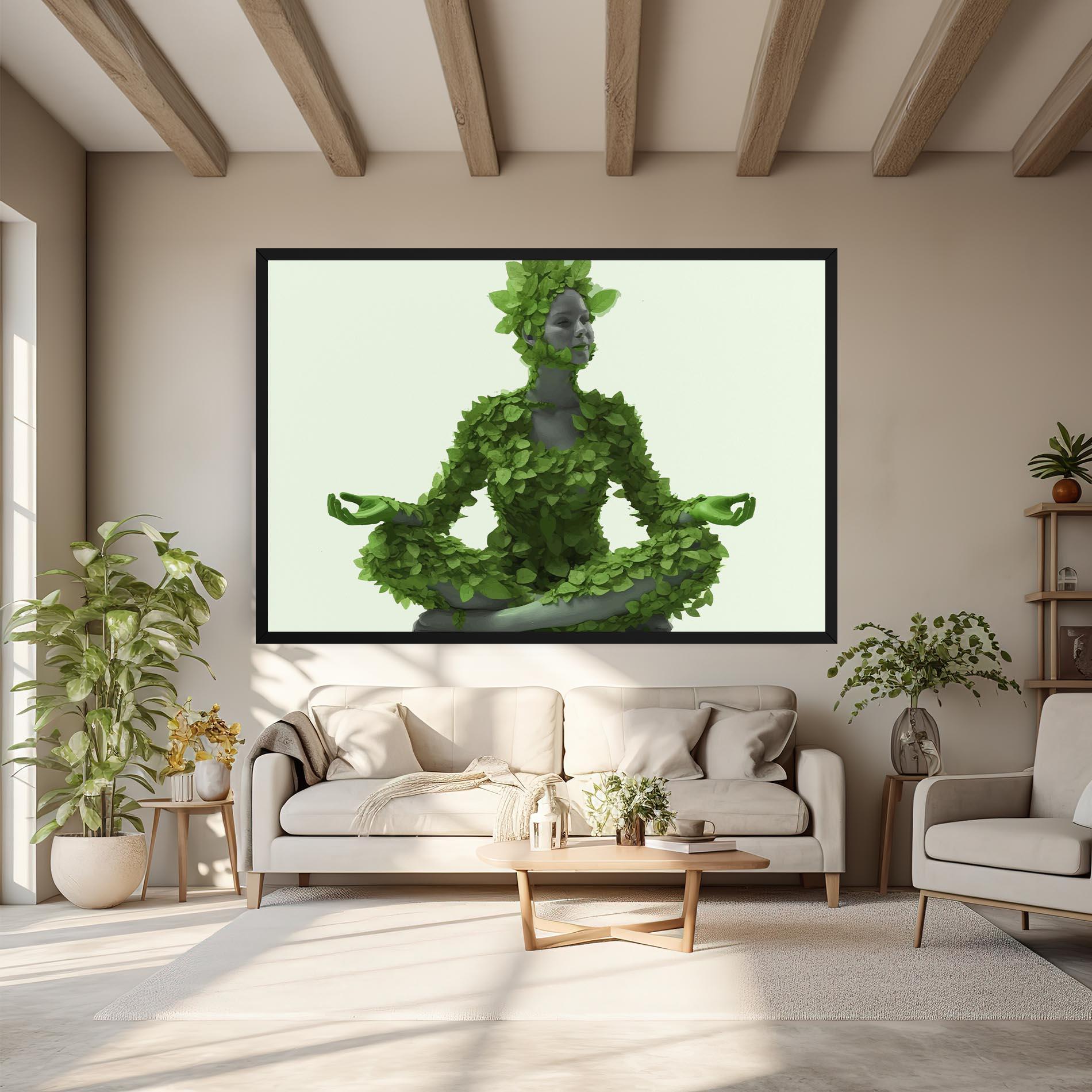 Vászonkép Nature Yoga mockup 6