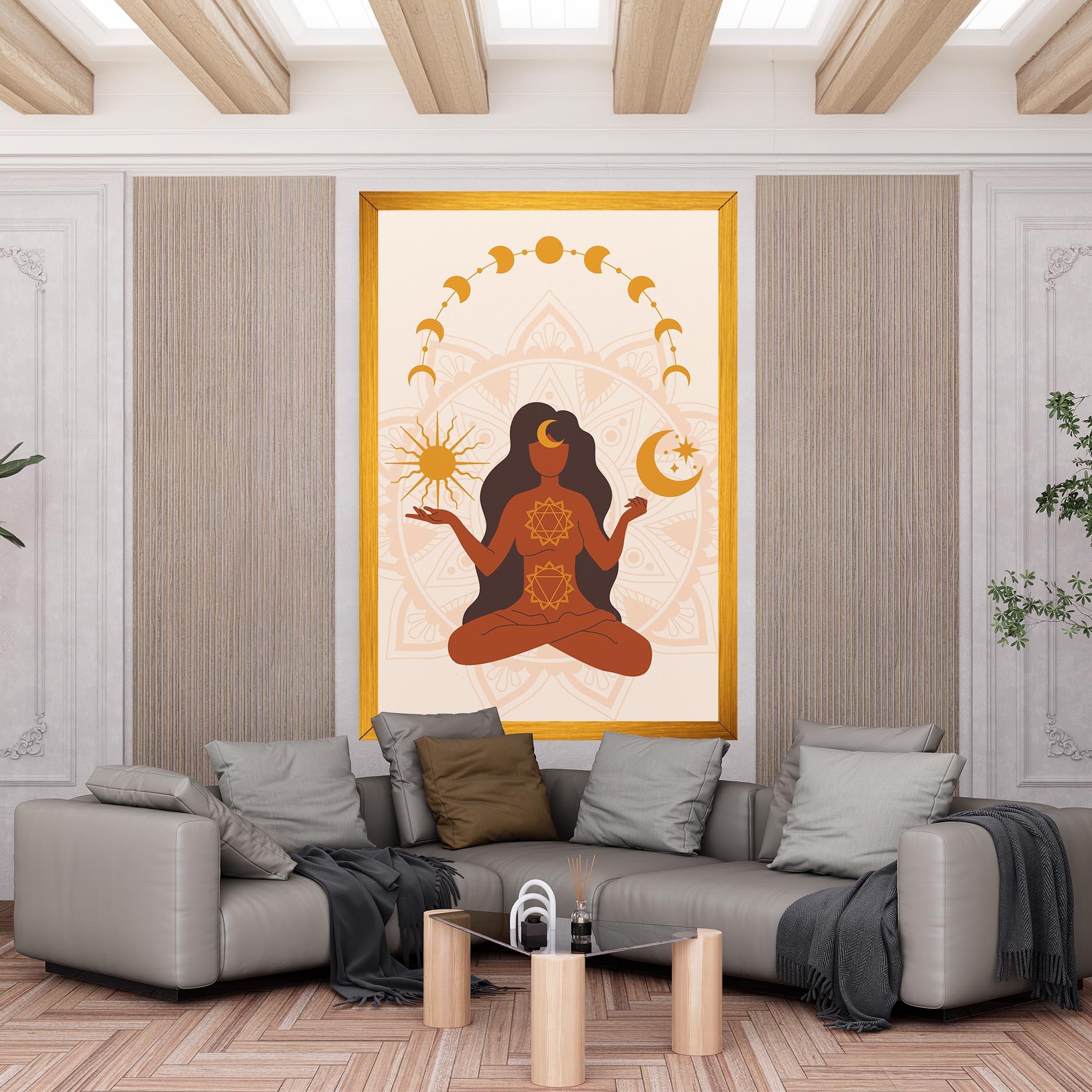 Vászonkép Moon Sun Meditation mockup 6