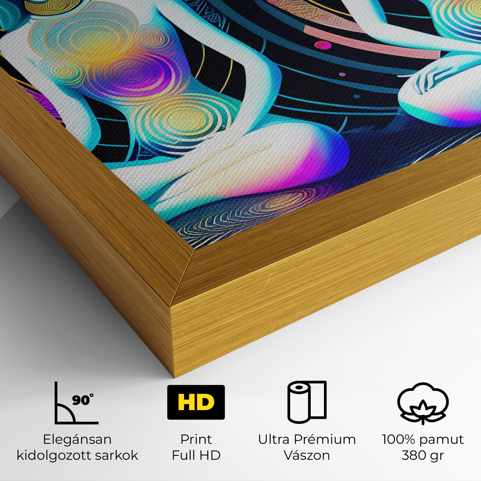 Vászonkép Clolorful Illustrations mockup 4