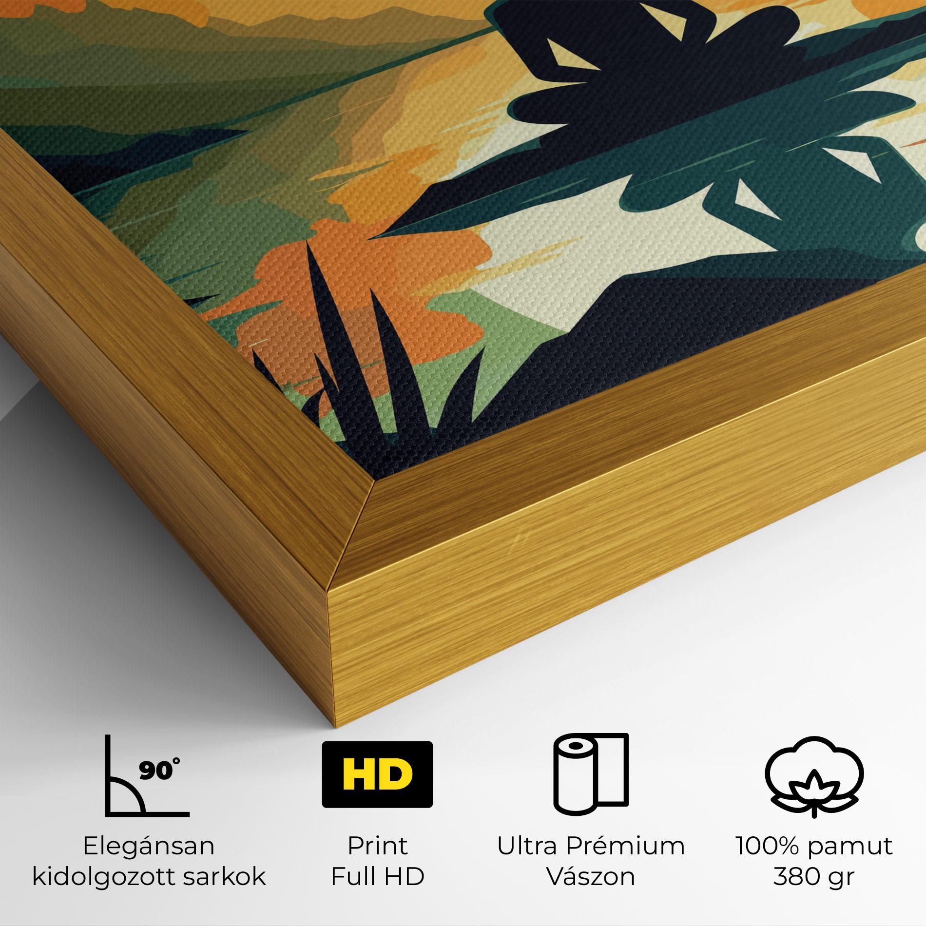 Vászonkép Forest Yoga mockup 4