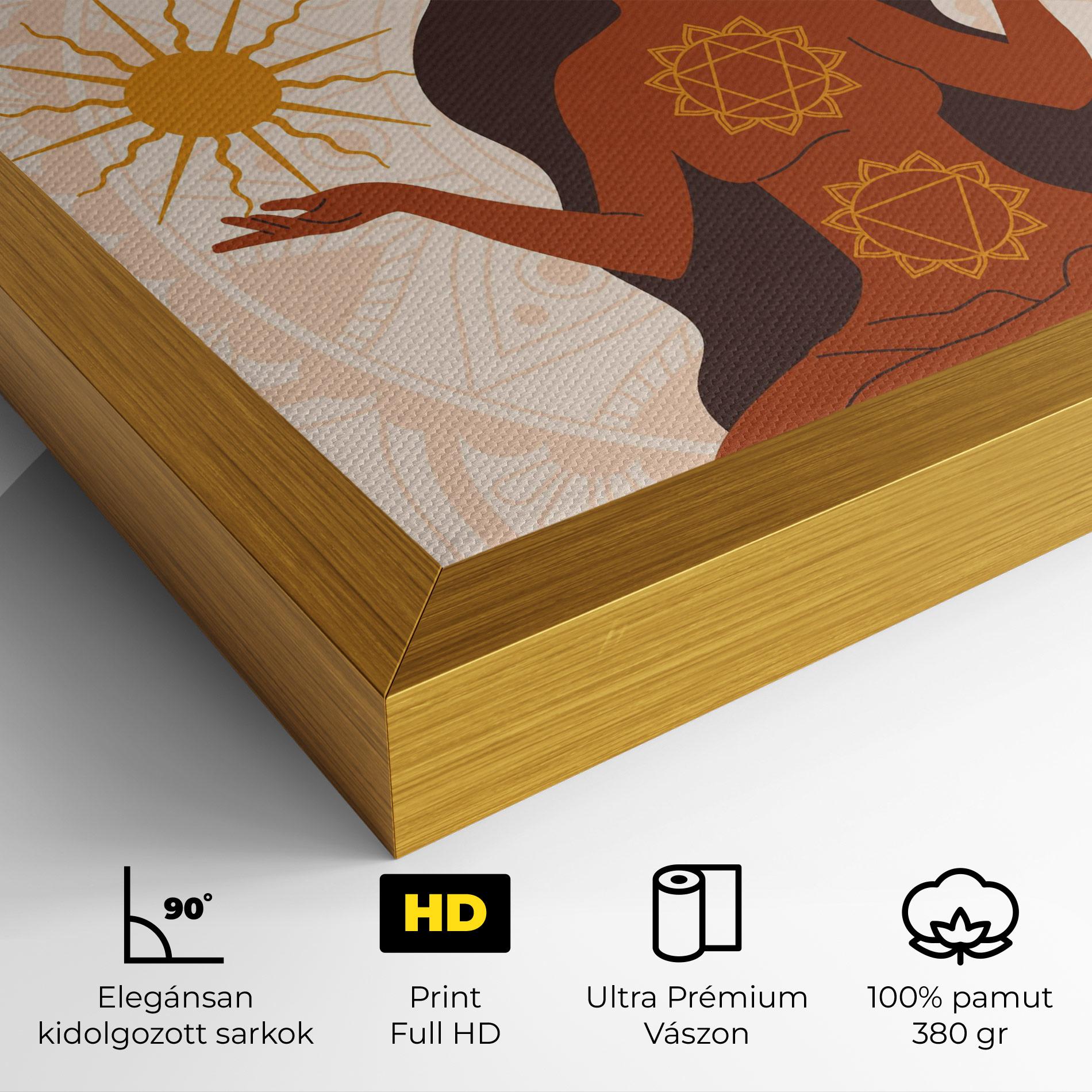 Vászonkép Moon Sun Meditation mockup 4